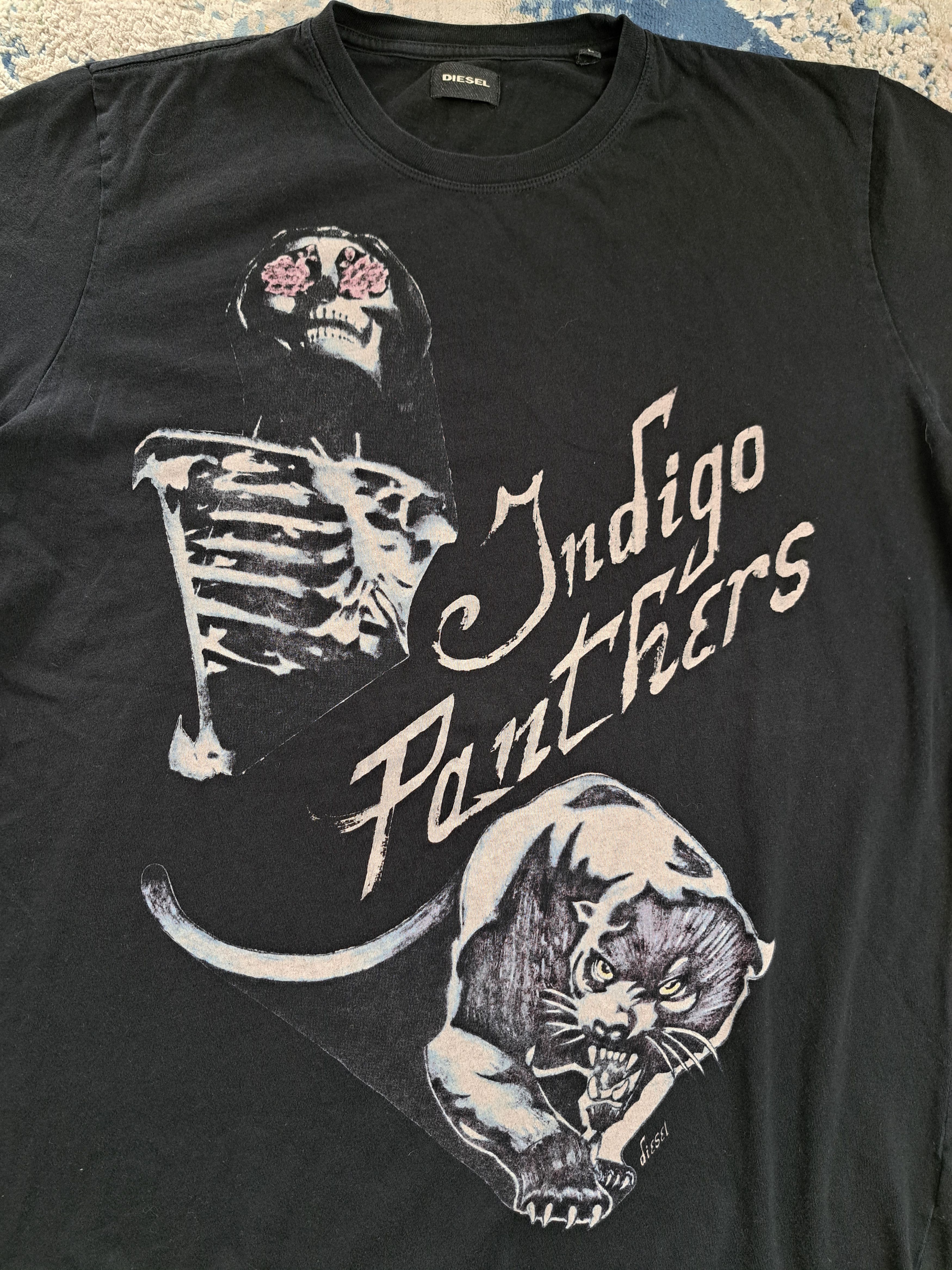Diesel Diesel Indigo Panthers Archive Tee Luxury Rare Size US L / EU 52-54 / 3 - 3 Thumbnail