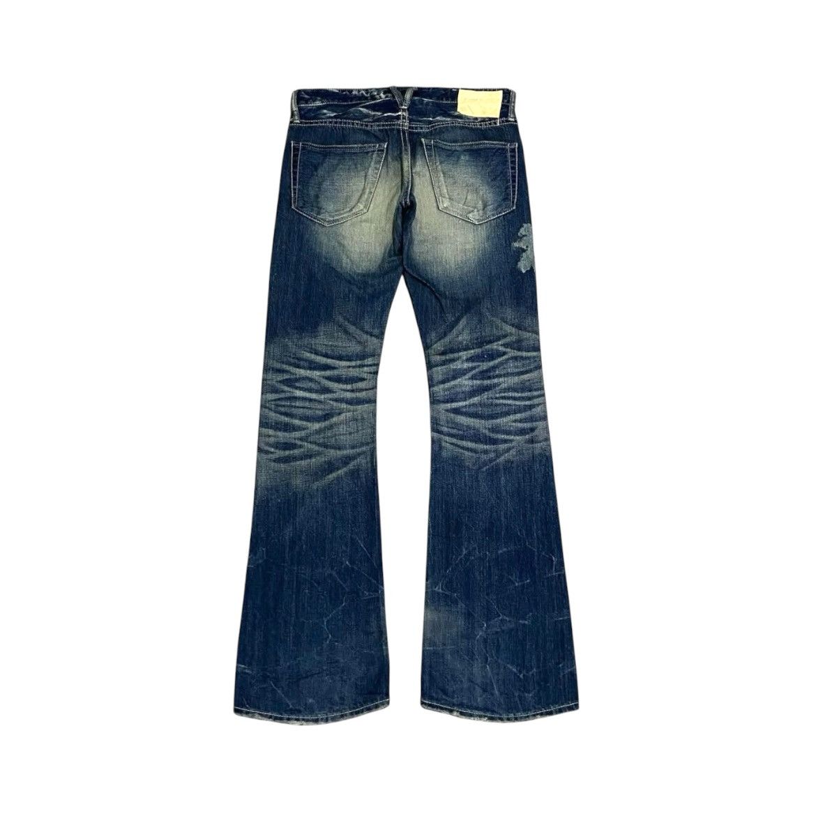 If Six Was Nine × Japanese Brand × Le Grande Bleu (L.G.B.) 2000s Vanquish Distressed Faded Bootcut Flared Jeans Y2k Lgb Size US 31 - 5 Thumbnail