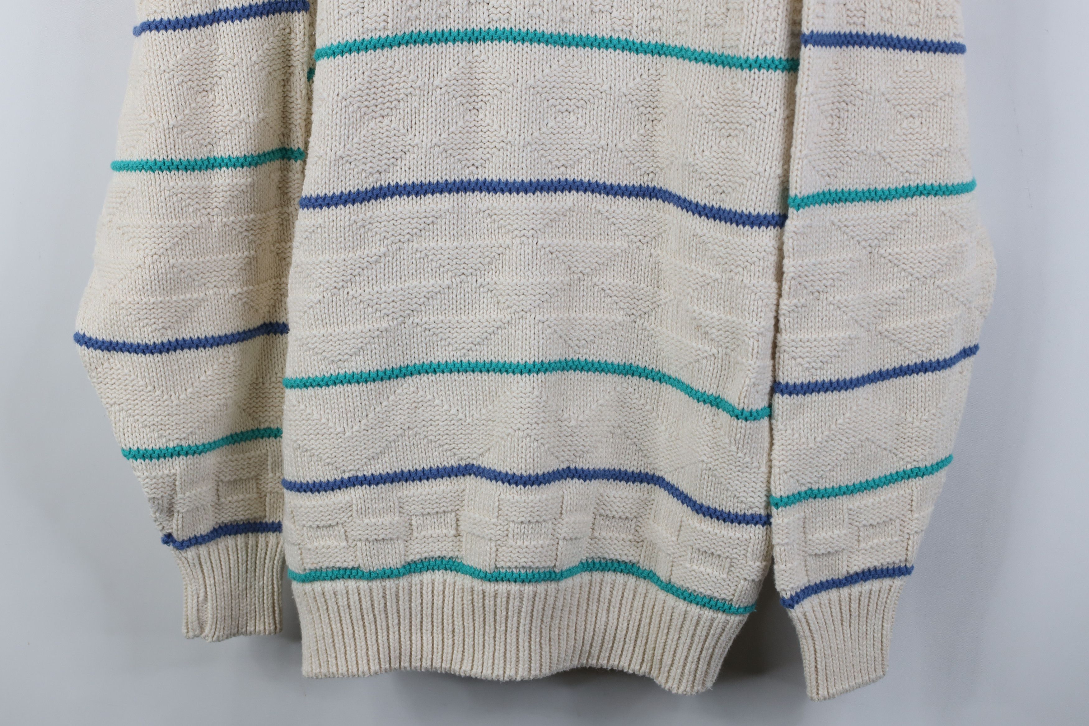 Vintage Vintage 90s Streetwear Cotton Knit Crewneck Sweater USA Size US M / EU 48-50 / 2 - 3 Thumbnail