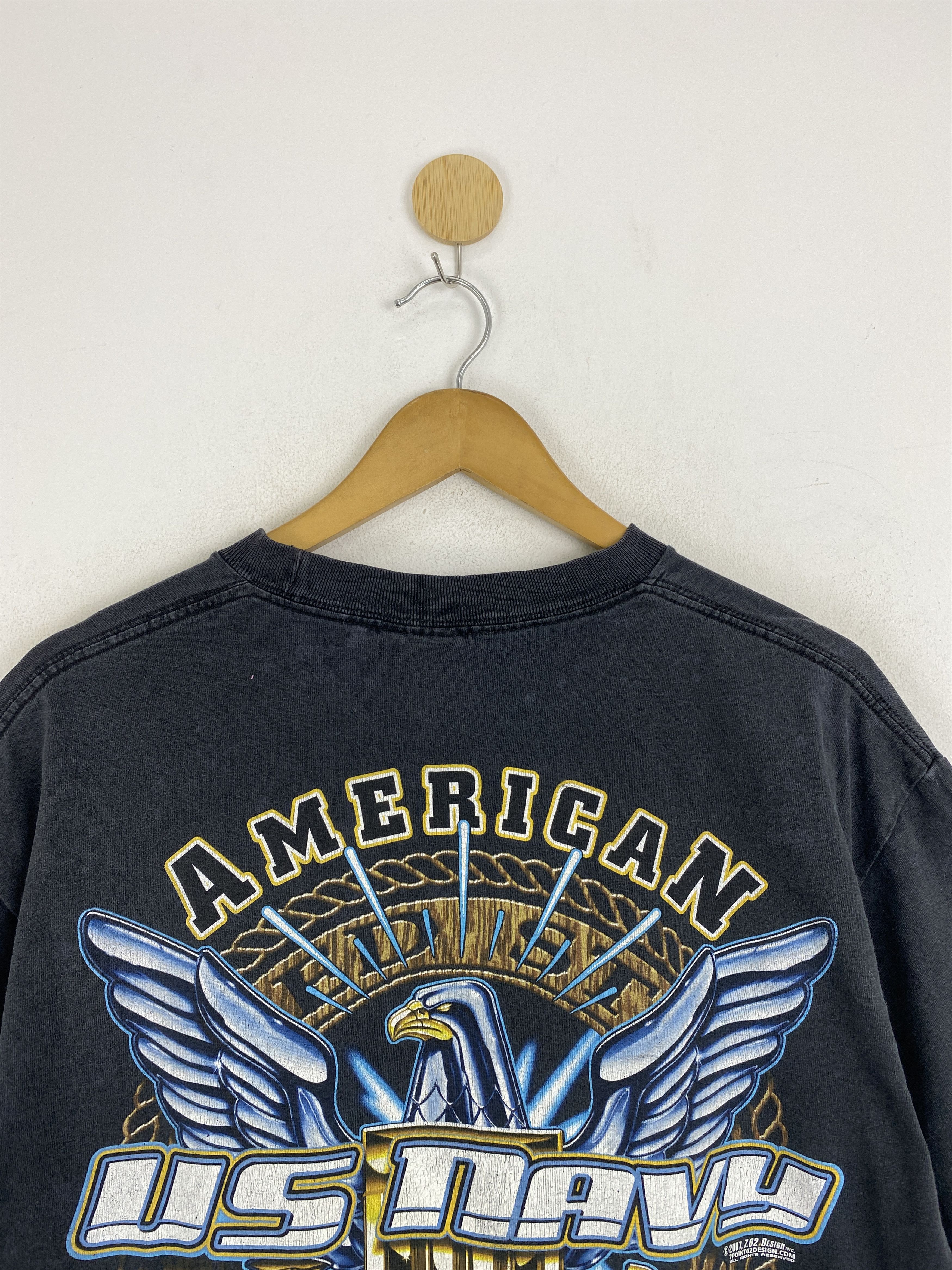 Vintage Vintage Us Navy American Seapower Backhit Tee TA0700 Size US L / EU 52-54 / 3 - 2 Thumbnail