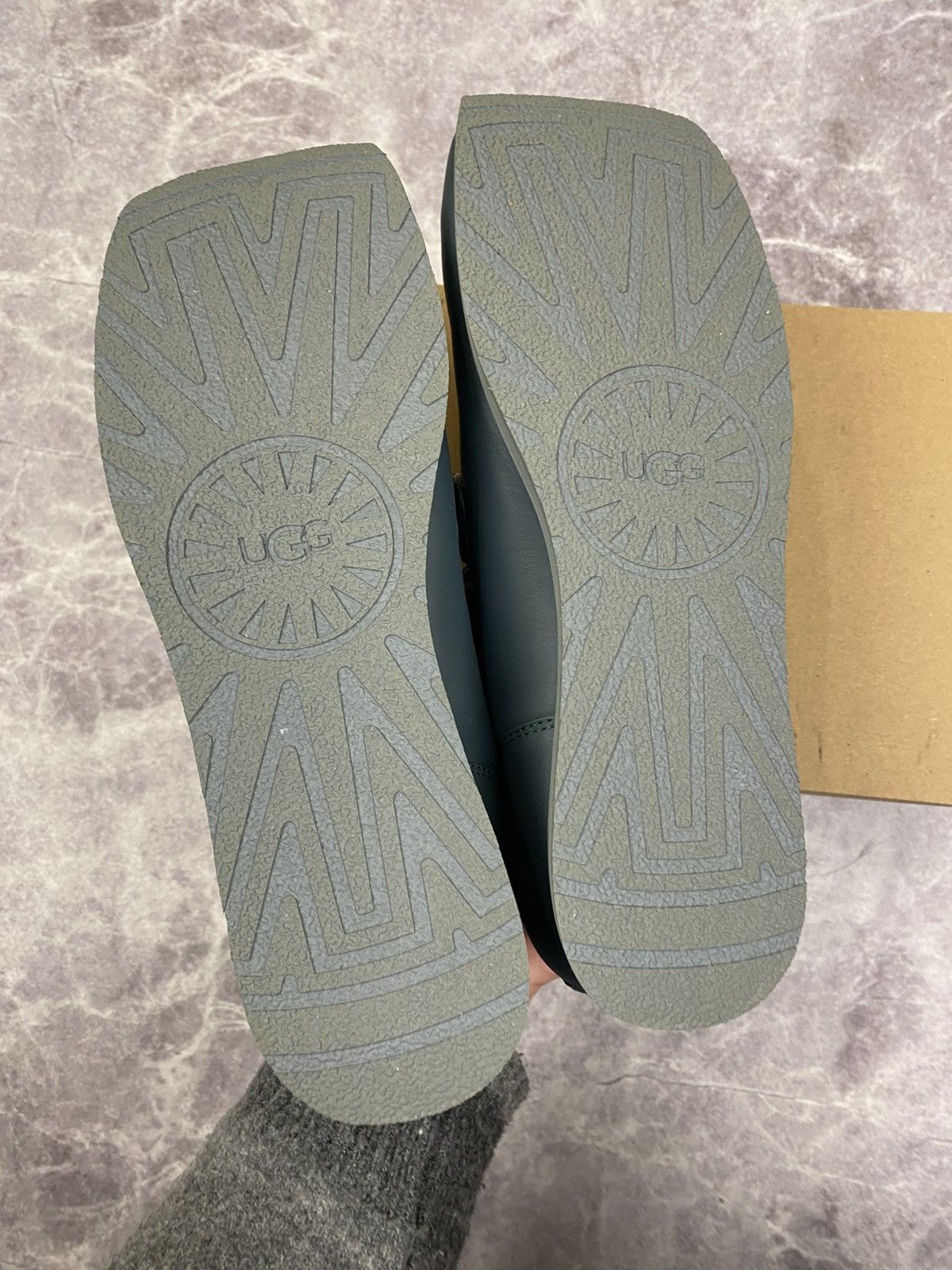 Eckhaus Latta Ugg X Eghaus Latta Square Toe Leather LowTop Sneakers Size US 9.5 / EU 42-43 - 9 Thumbnail