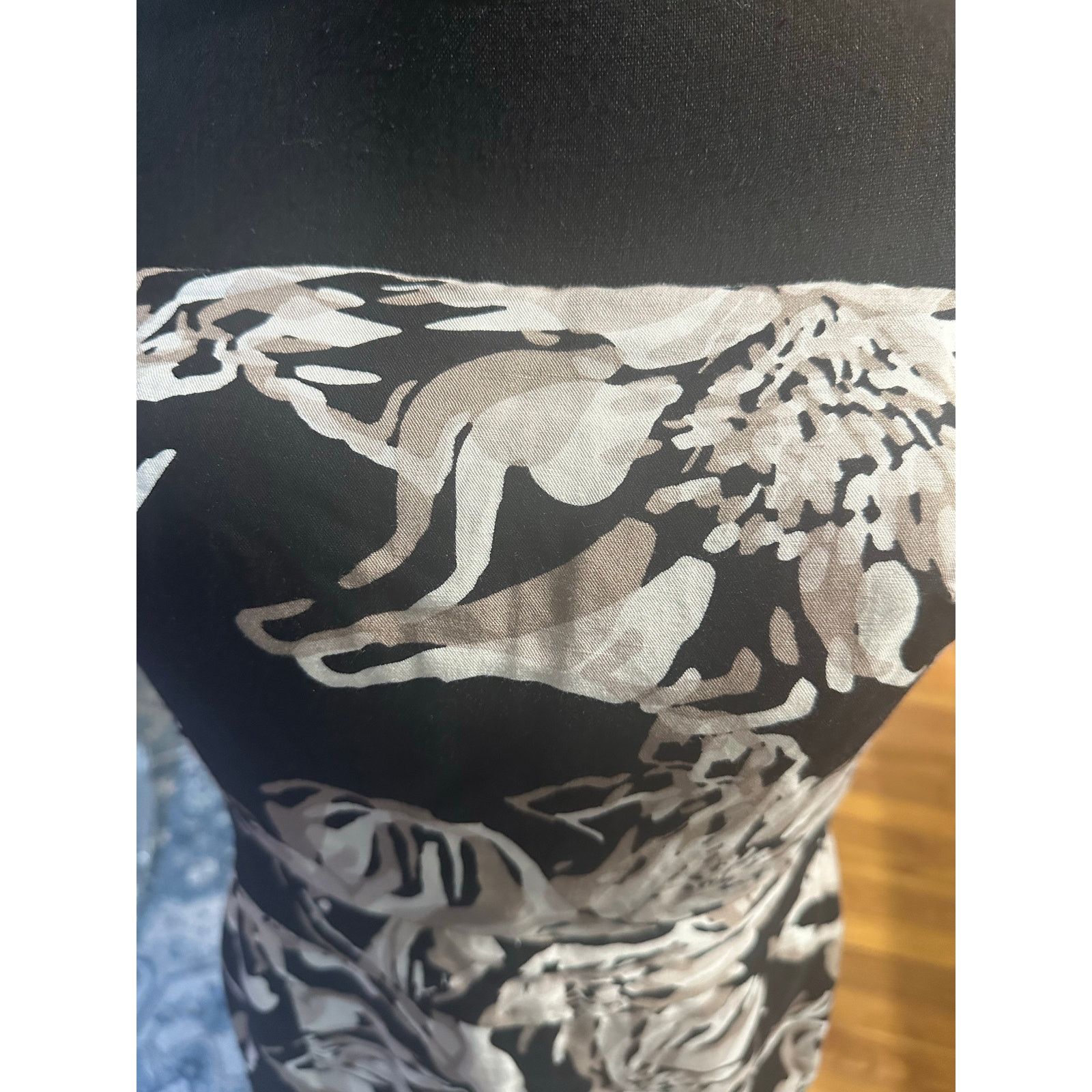 Banana Republic Banana Republic Black Floral Strapless Dress – Elegant Size M / US 6-8 / IT 42-44 - 3 Thumbnail