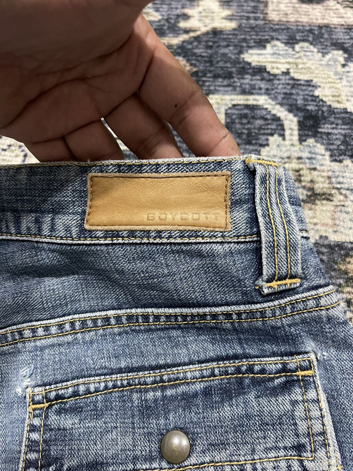 Boycott × If Six Was Nine × Vintage Vintage BOYCOTT Bush Pants Distressed Denim Pants Size US 33 - 14 Thumbnail