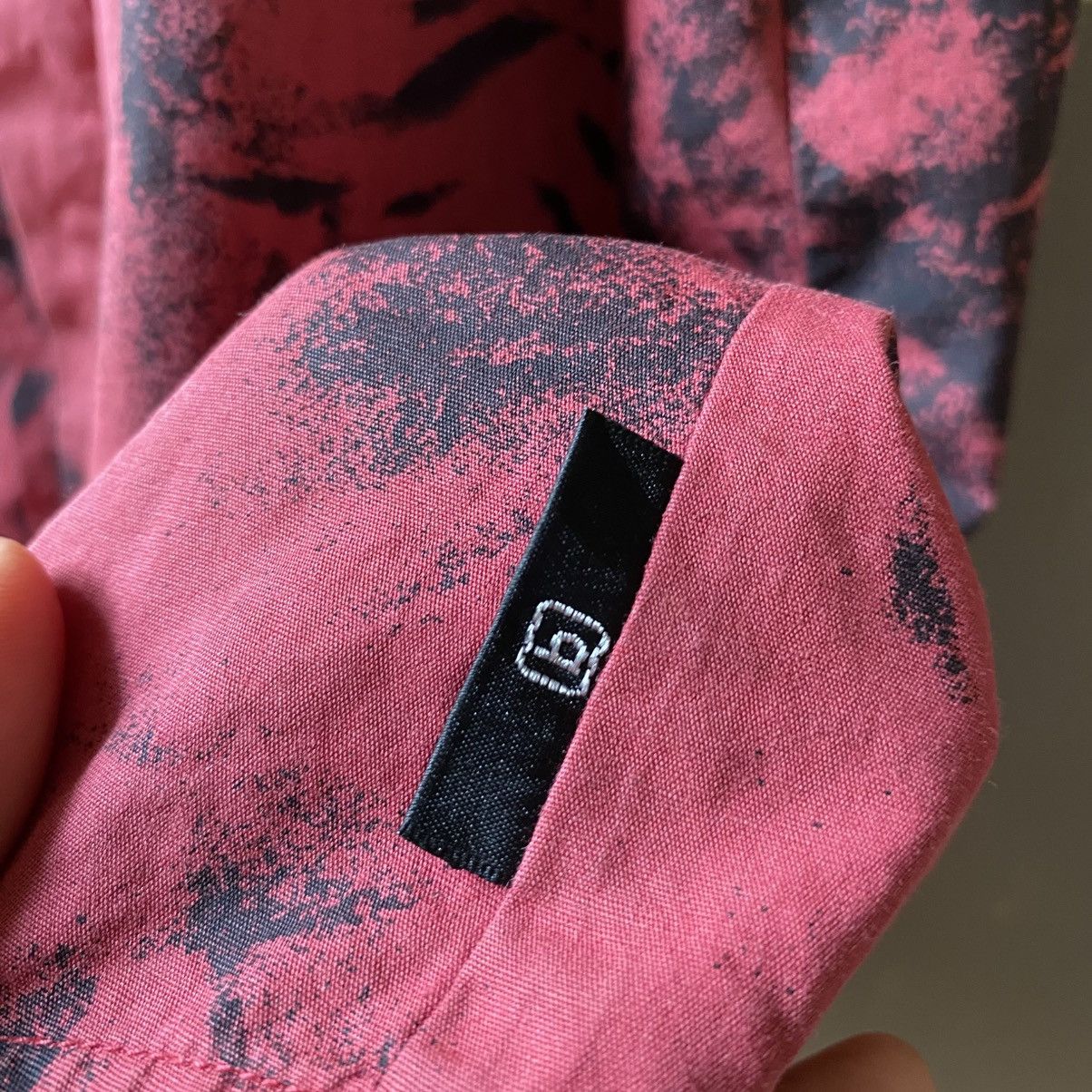 BERNINGS SHO BERNINGS SHO Punk Y2K Red Black Print Short Sleeve Shirt Size US L / EU 52-54 / 3 - 17 Thumbnail