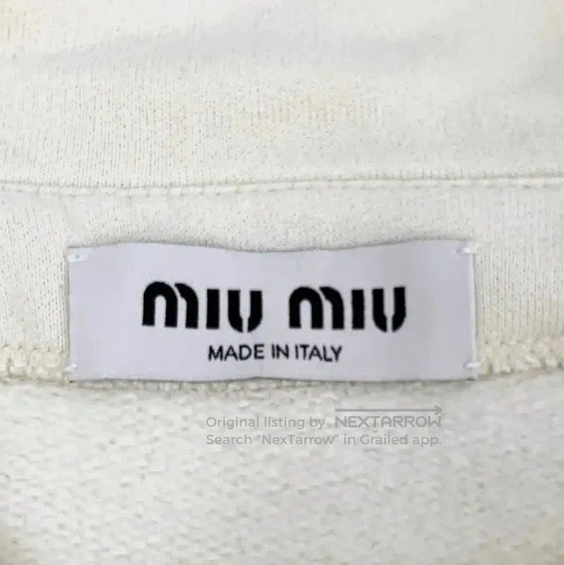 Miu Miu Miu Miu Beige Cotton Women's Sweatshirt . Size S / US 4 / IT 40 - 5 Thumbnail