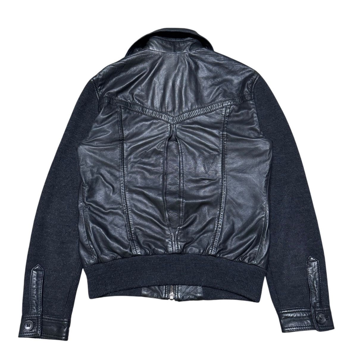 Dolce & Gabbana Dolce & Gabbana Leather Jacket Hybrid Patina Size US M / EU 48-50 / 2 - 2 Thumbnail