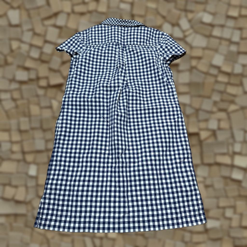 Vineyard Vines VINEYARD VINES Dress Shirt Dress 2 Blue White Checkered Womens 1/4 Button Short Sleeve Vintage: No Size XS / US 0-2 / IT 36-38 - 1 Thumbnail