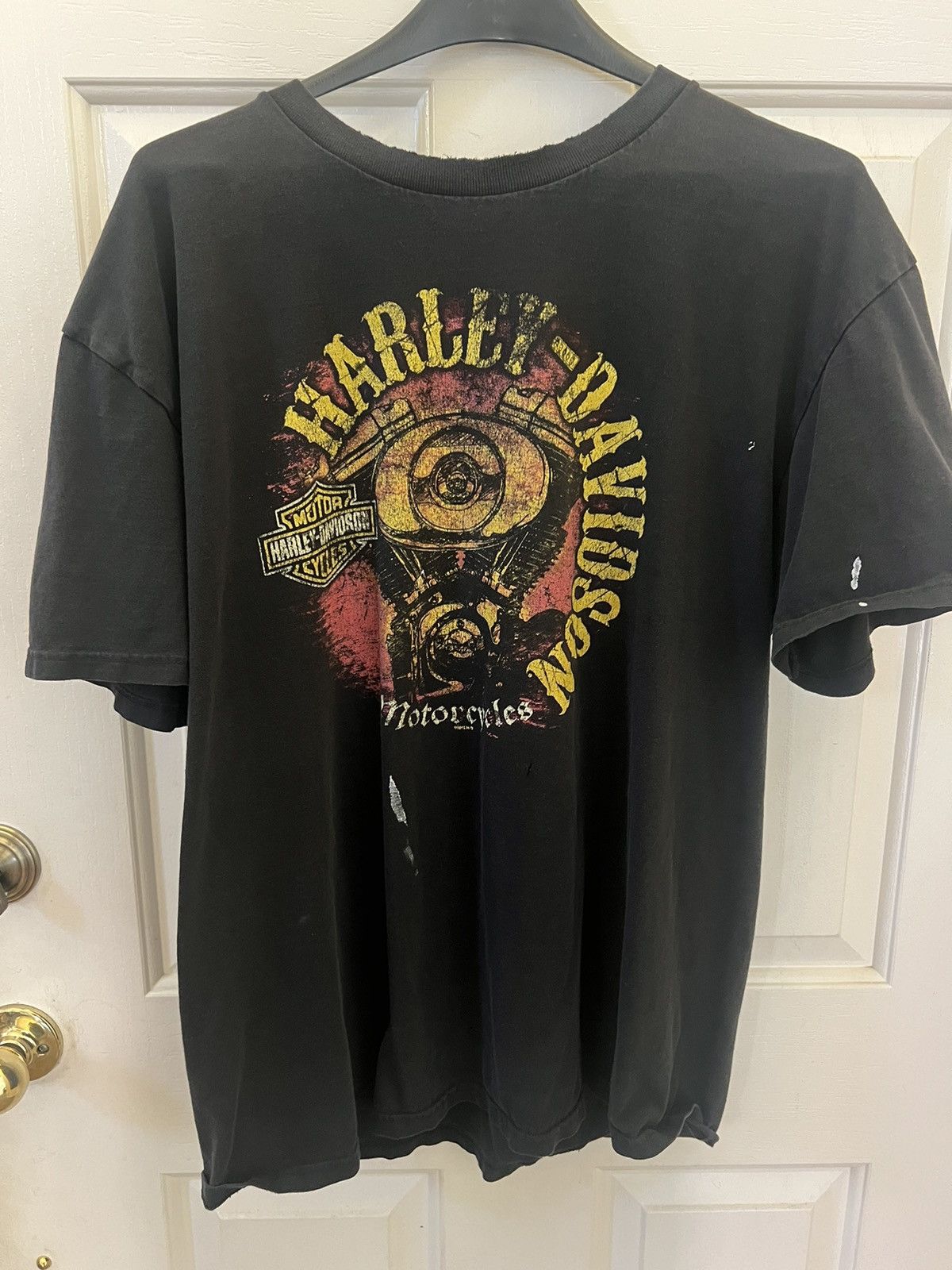 Harley Davidson × Vintage Sun faded / thrashed Harley Davidson Oregon Size US XL / EU 56 / 4 - 4 Thumbnail