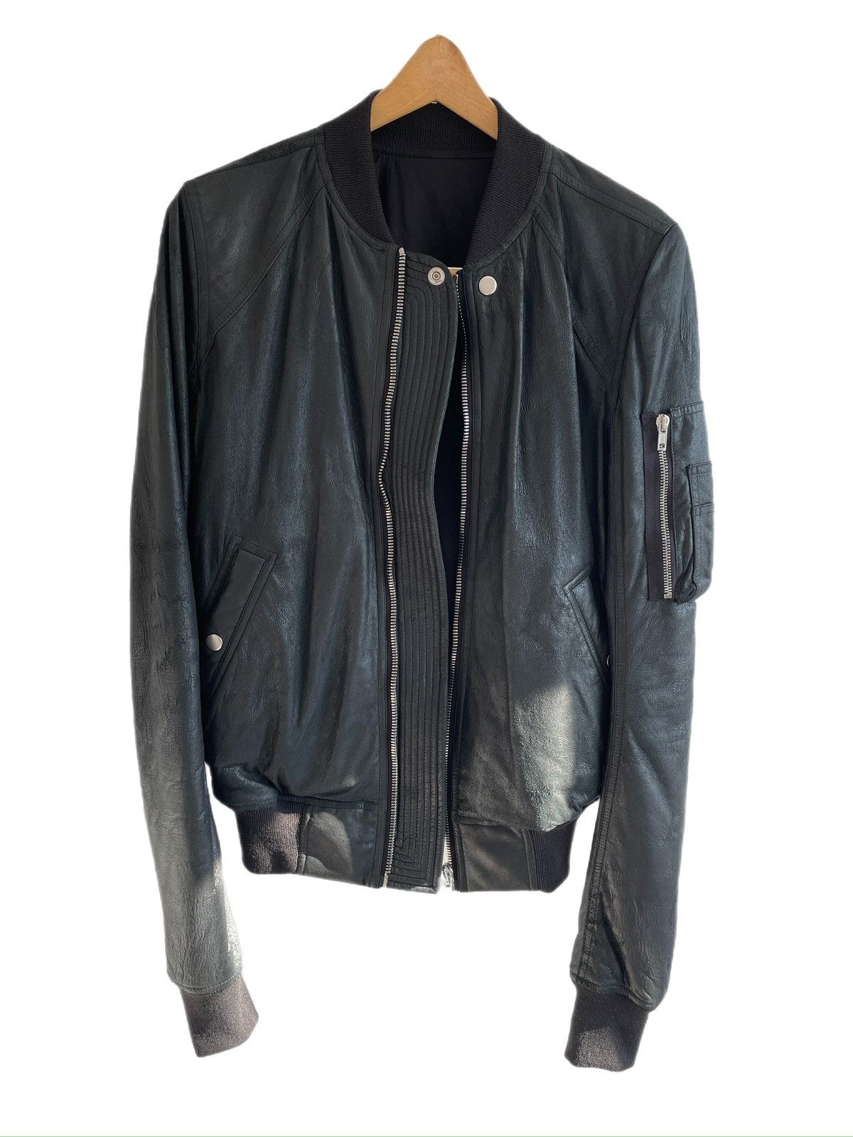 Rick Owens Rick Owens Sisyphus Lambskin Bomber Jacket Size US M / EU 48-50 / 2 - 1 Thumbnail