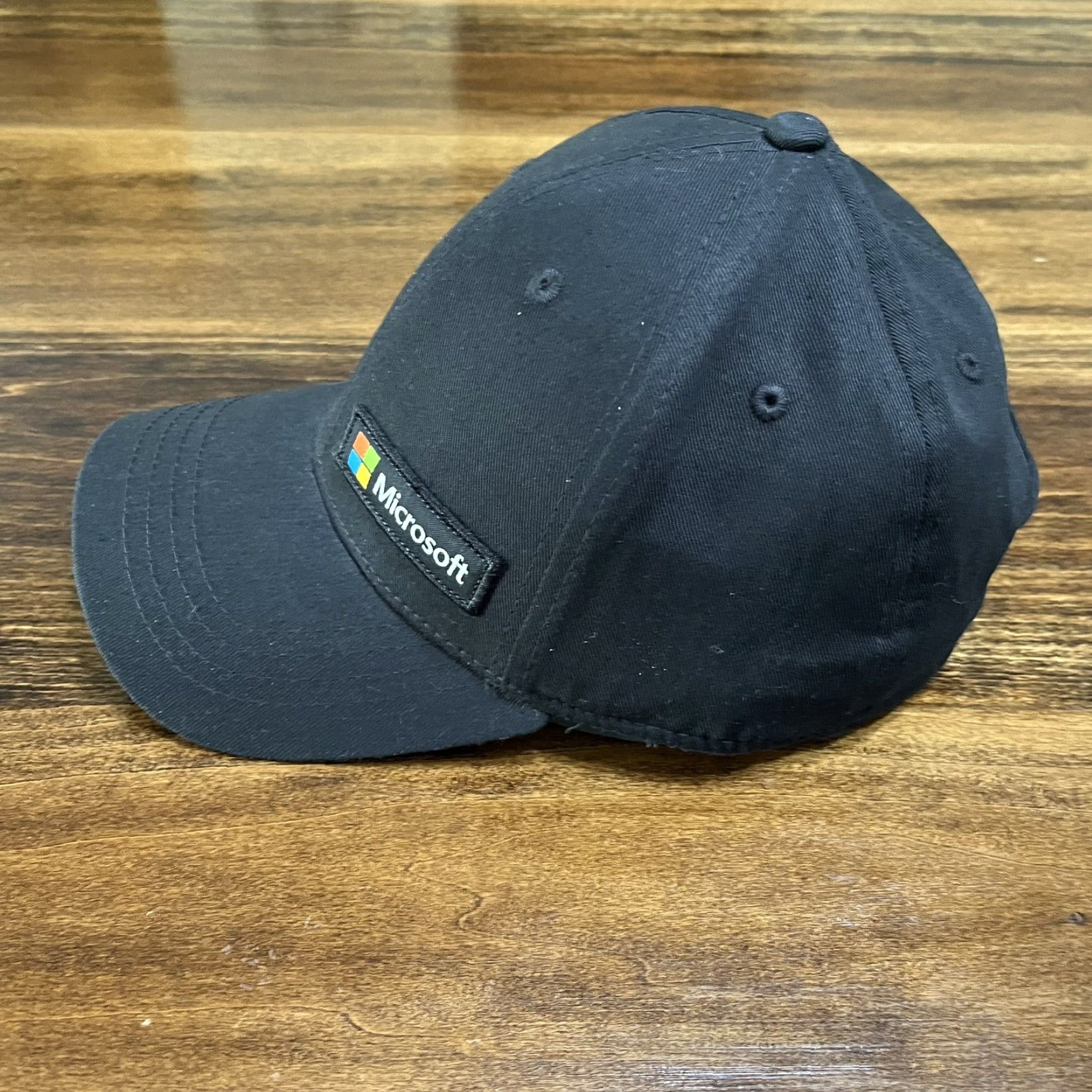 Spell Microsoft Hat Cap Snap Back Black Spell Out Casual Official Adjustable One Size Mens Cap Size ONE SIZE - 3 Thumbnail