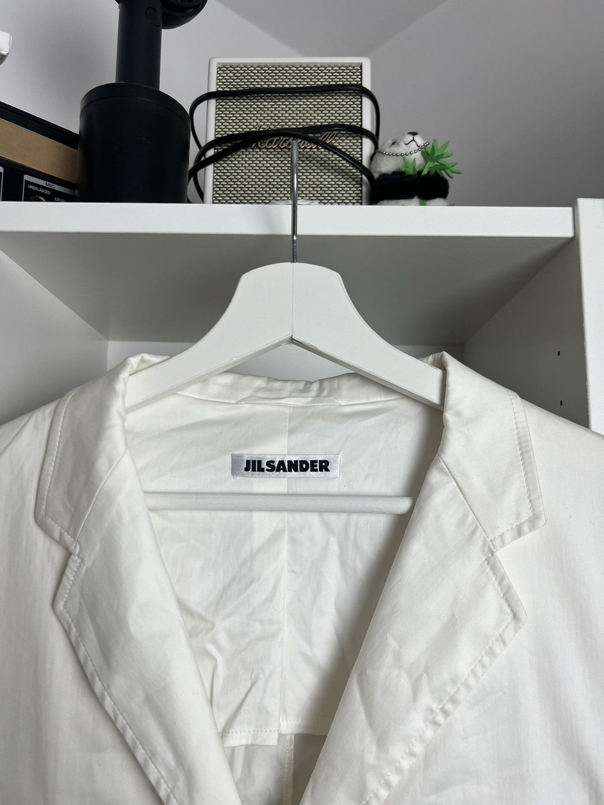 Designer × Jil Sander Vintage Jil Sander cotton white blazer jacket XL designer y2k Size XL / US 12-14 / IT 48-50 - 3 Thumbnail