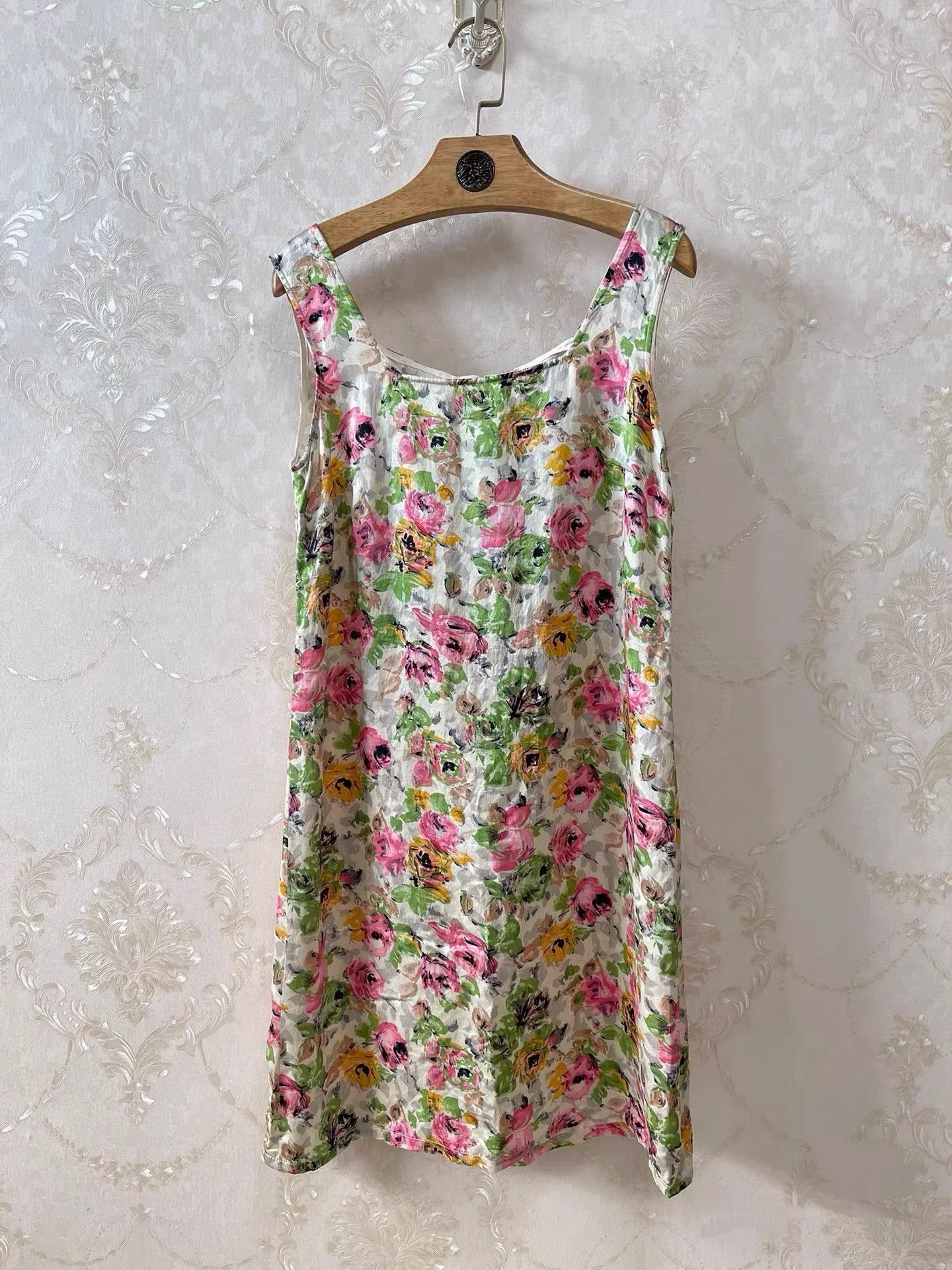 DGK DG Silk Oil Painting Rose Dress Size S / US 4 / IT 40 - 1 Thumbnail