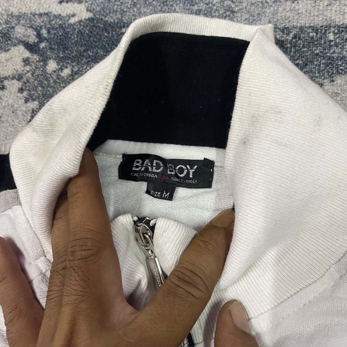 Japanese Brand × Vintage Gcw23🔥Vintage Bad Boy Spellout Back Hit Zipper Size US S / EU 44-46 / 1 - 9 Thumbnail