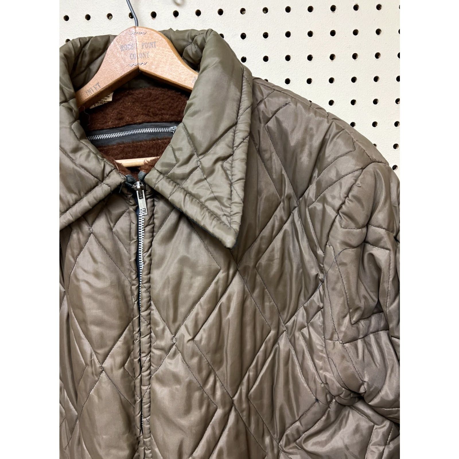 Vintage VINTAGE Unbranded Jacket Mens XL Green Quilted Faux Fur Full Zip Hunting As Is Size US XL / EU 56 / 4 - 4 Thumbnail