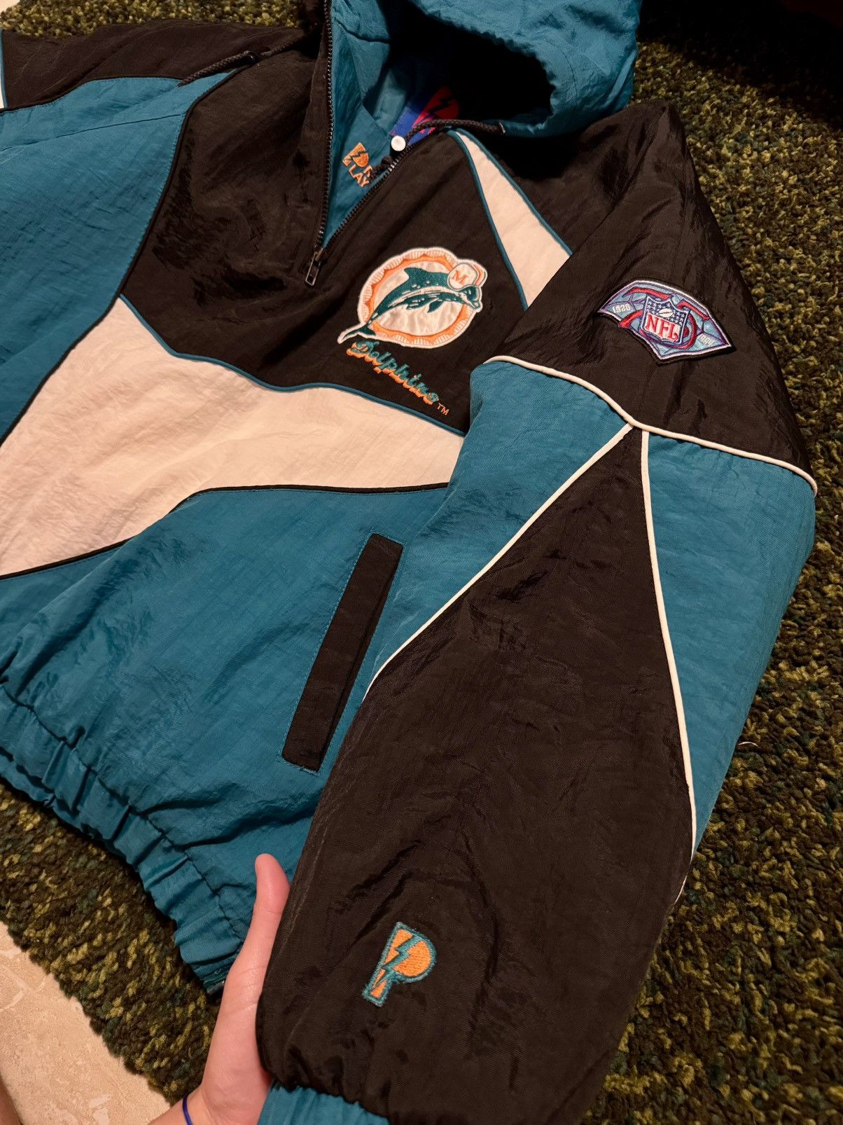 Pro Player × Vintage Vintage Miami Dolphins Pro Player Jacket Size US L / EU 52-54 / 3 - 5 Thumbnail