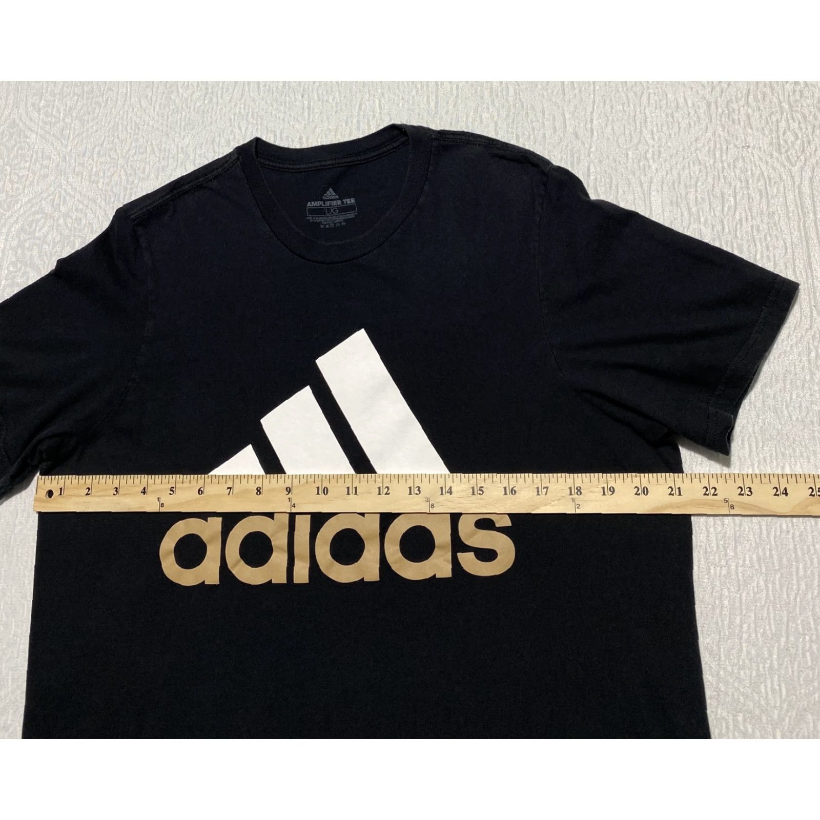 Adidas Adidas Shirt Mens Large Black Amplifier Tee Crewneck Active Logo Athletic Cotton Size US L / EU 52-54 / 3 - 4 Thumbnail
