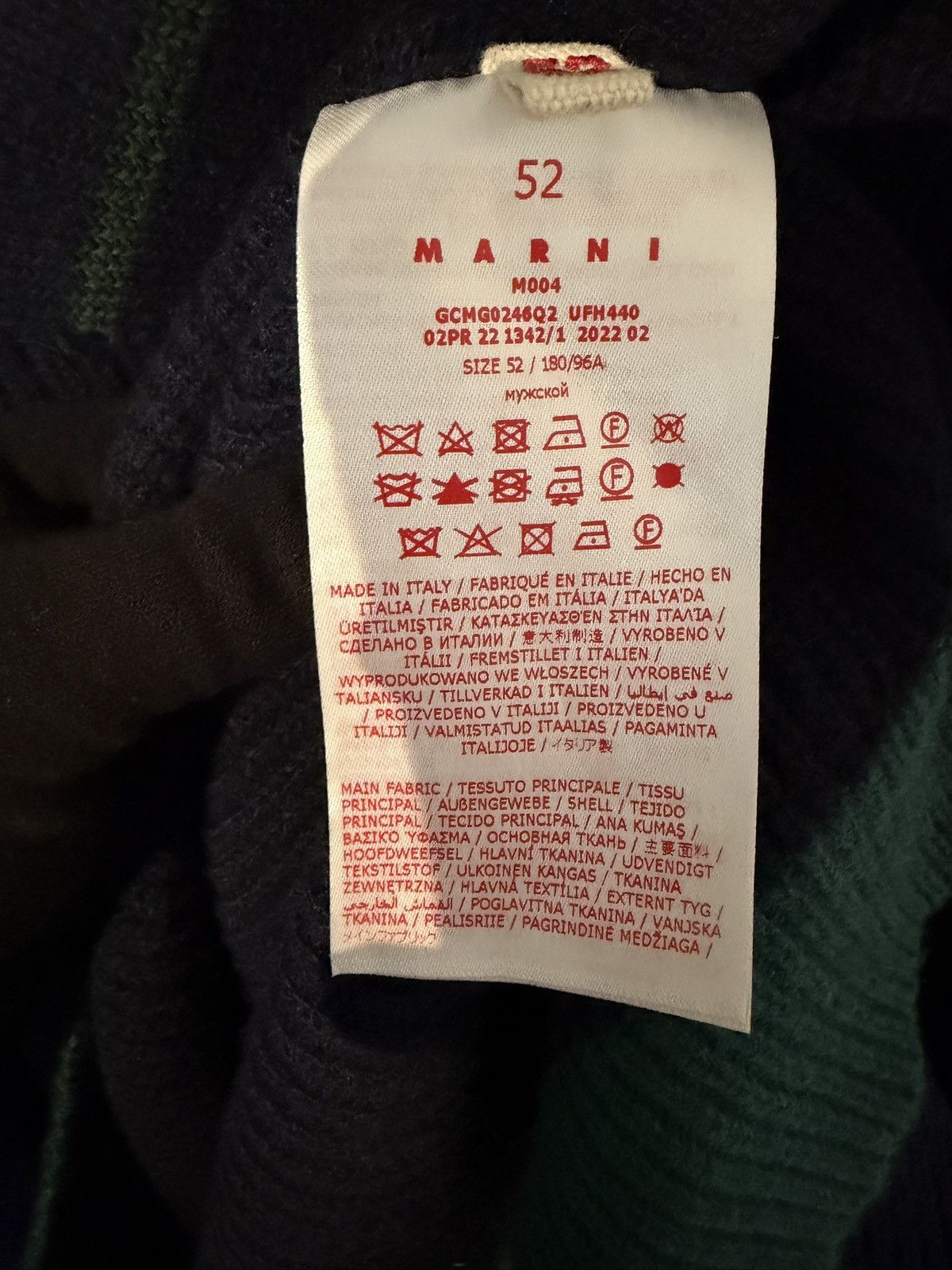 Marni Marni Asymmetric Collar Knit Sweater Size US XL / EU 56 / 4 - 13 Thumbnail