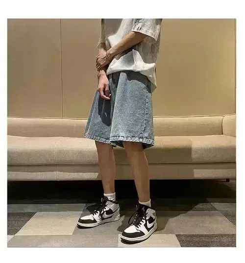 VIBE Fashion Casual Baggy Short Jeans Size US 27 - 3 Thumbnail