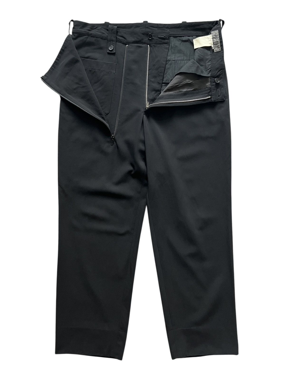 Yohji Yamamoto 1990s Yohji Yamamoto Pour Homme Hidden Pocket Wool Pants Size US 36 / EU 52 - 1 Thumbnail