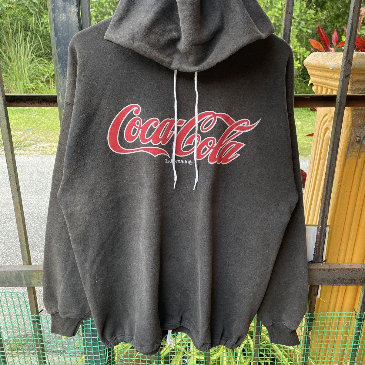 Coca Cola 🔥Vintage Coca Cola Big Logo Spellout Pullover Hoodie Size US L / EU 52-54 / 3 - 4 Thumbnail