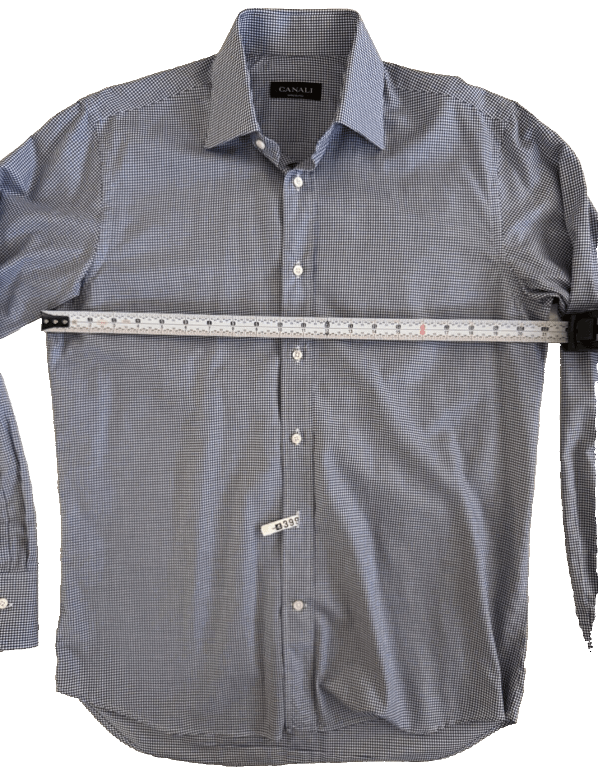 Canali Canali Men's Blue M Long Sleeve Button Down Shirt 100% Size US M / EU 48-50 / 2 - 4 Thumbnail
