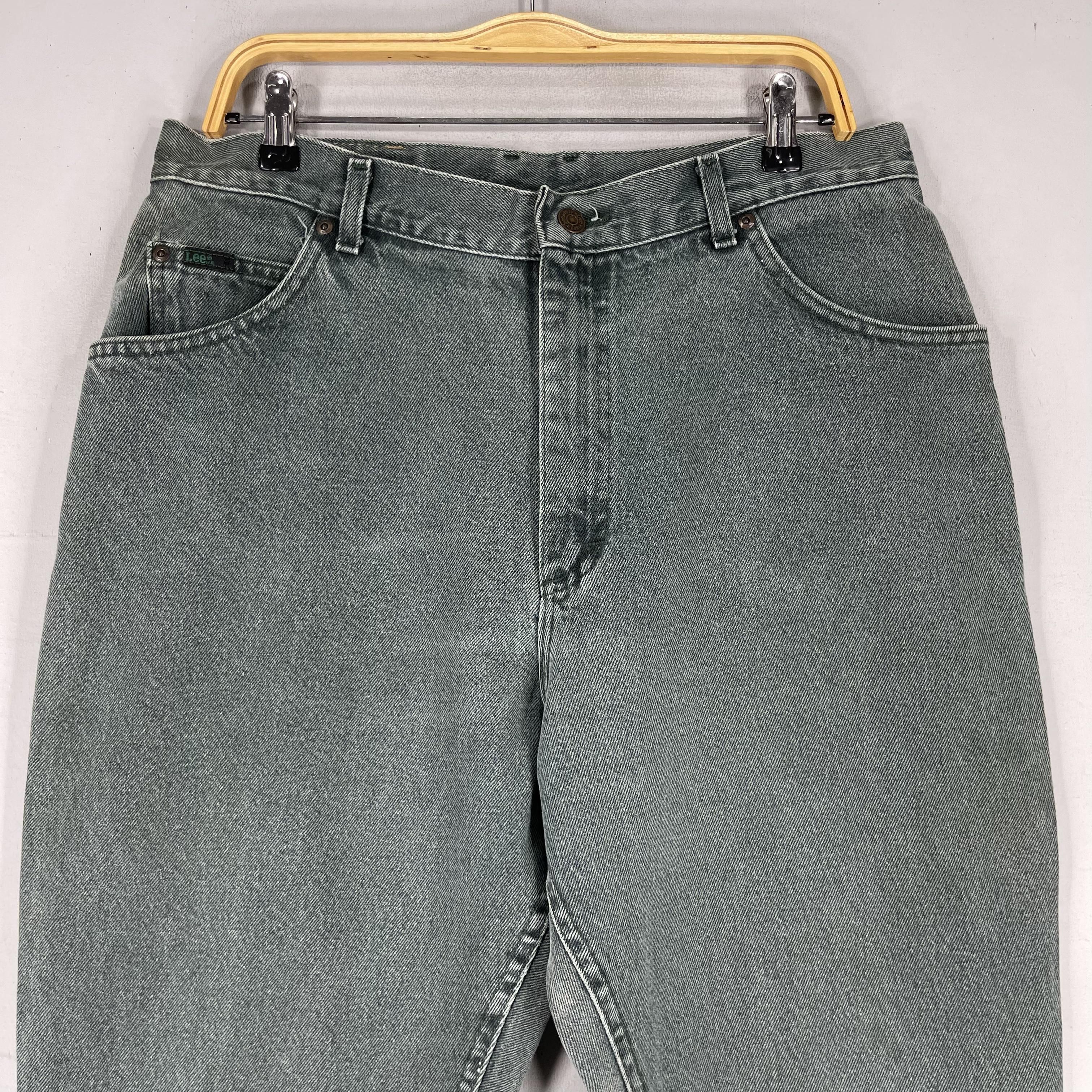 Lee × Vintage W33 L26 Vintage Lee Distressed Sun Faded Petite Jeans Size 33" - 2 Thumbnail