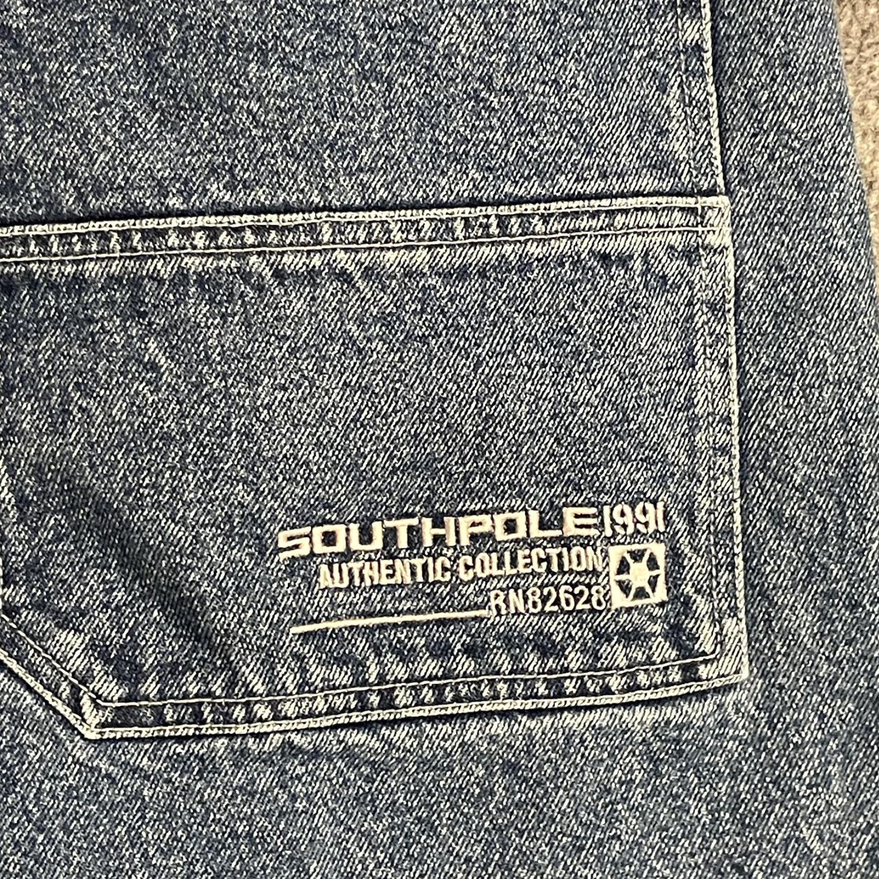 Southpole VINTAGE Southpole Authentic Collection Jeans Mens 40x32 High Rise Tapered Leg Denim Blue 5-Pocket Mens Boys? Size US 40 / EU 56 - 7 Thumbnail