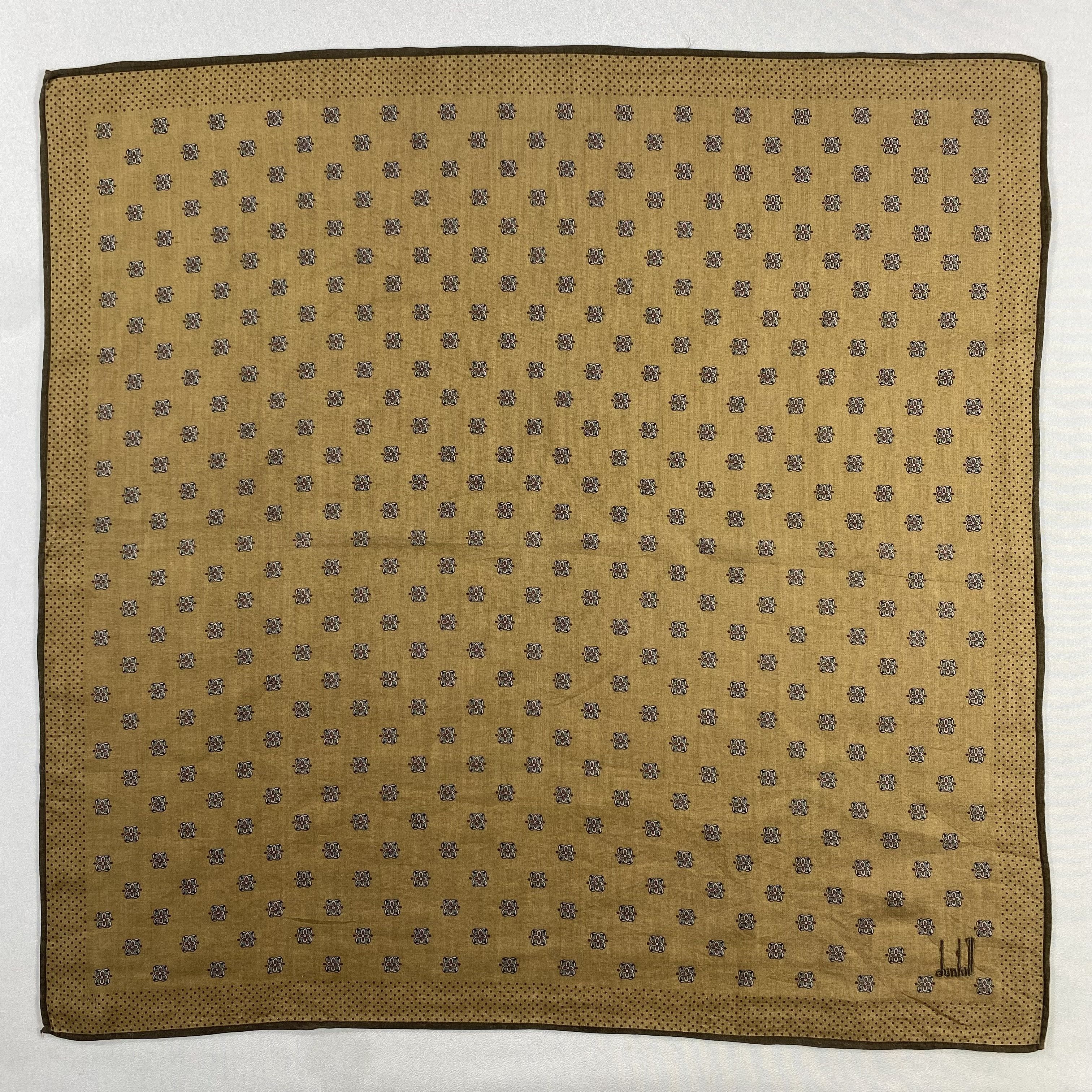 Alfred Dunhill × Vintage Alfred Dunhill Handkerchief / Neckerchief / Bandana-P1039 Size ONE SIZE - 1 Thumbnail