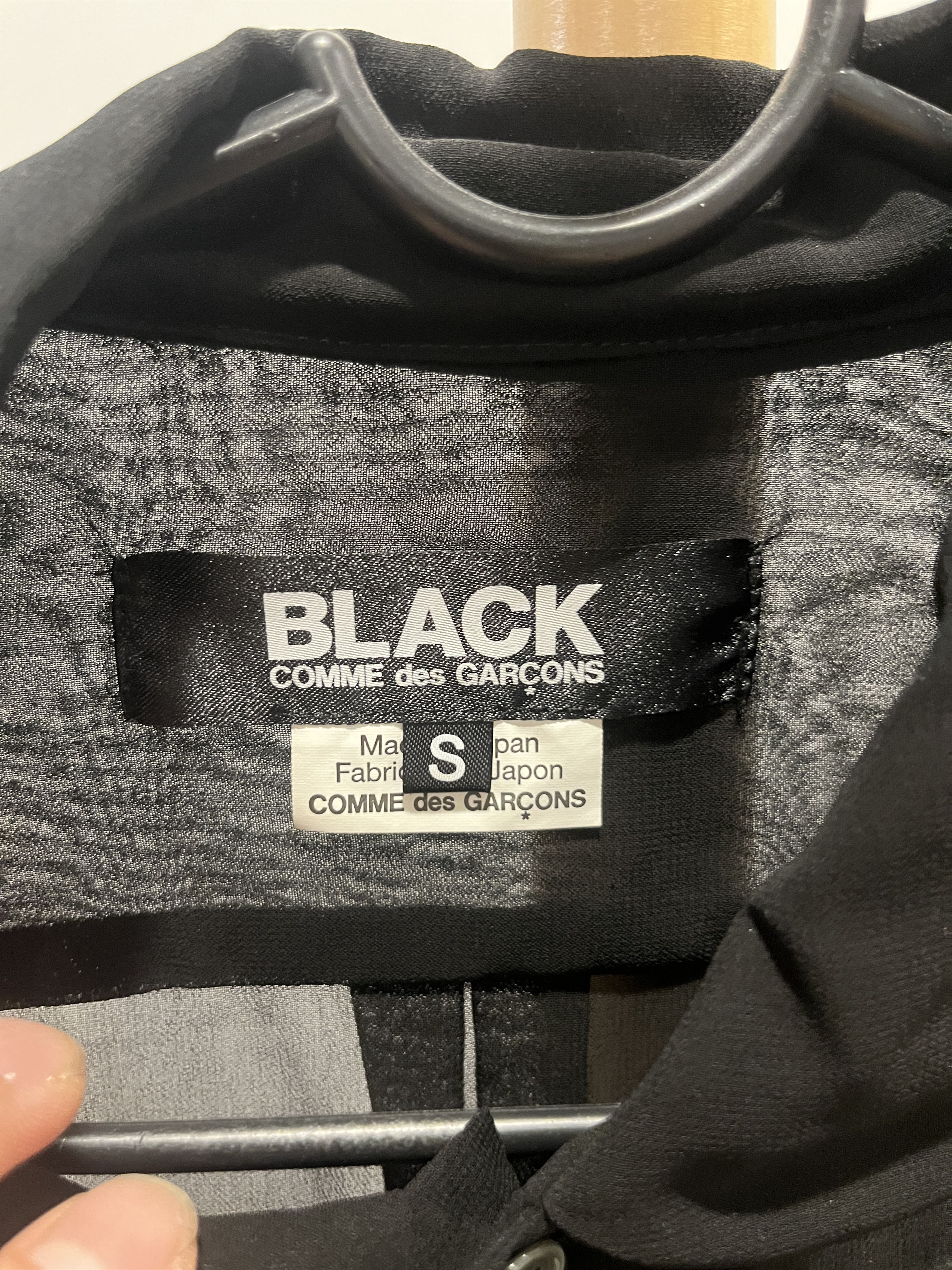 Comme des Garcons Black Comme des Garcons 'Black' Sheer Bow Shirt AW2014 Size S / US 4 / IT 40 - 4 Thumbnail