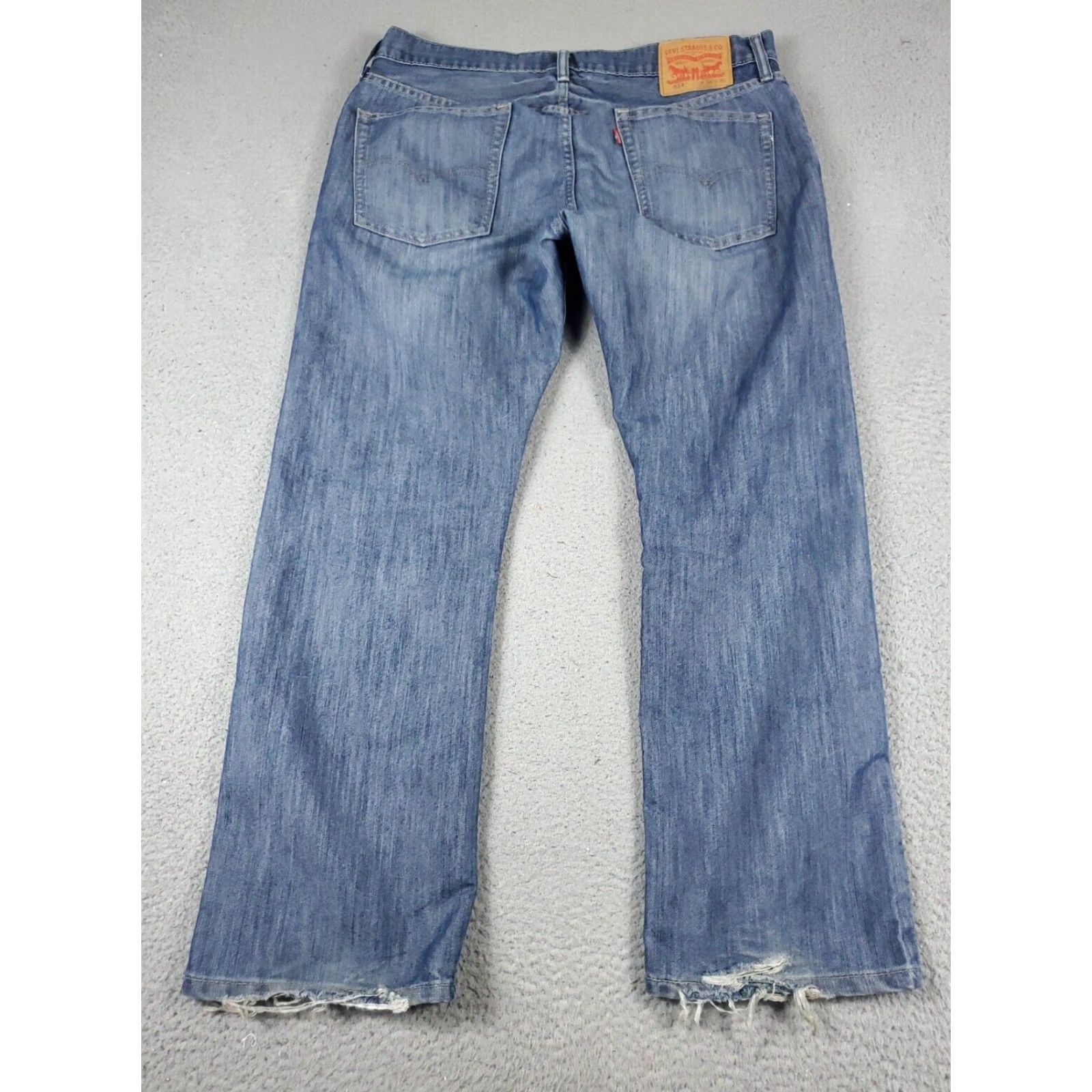 Levi's Levis 514 Straight Leg Jeans Mens 36x30 Blue Cotton Casual 5-Pocket Size US 36 / EU 52 - 6 Thumbnail