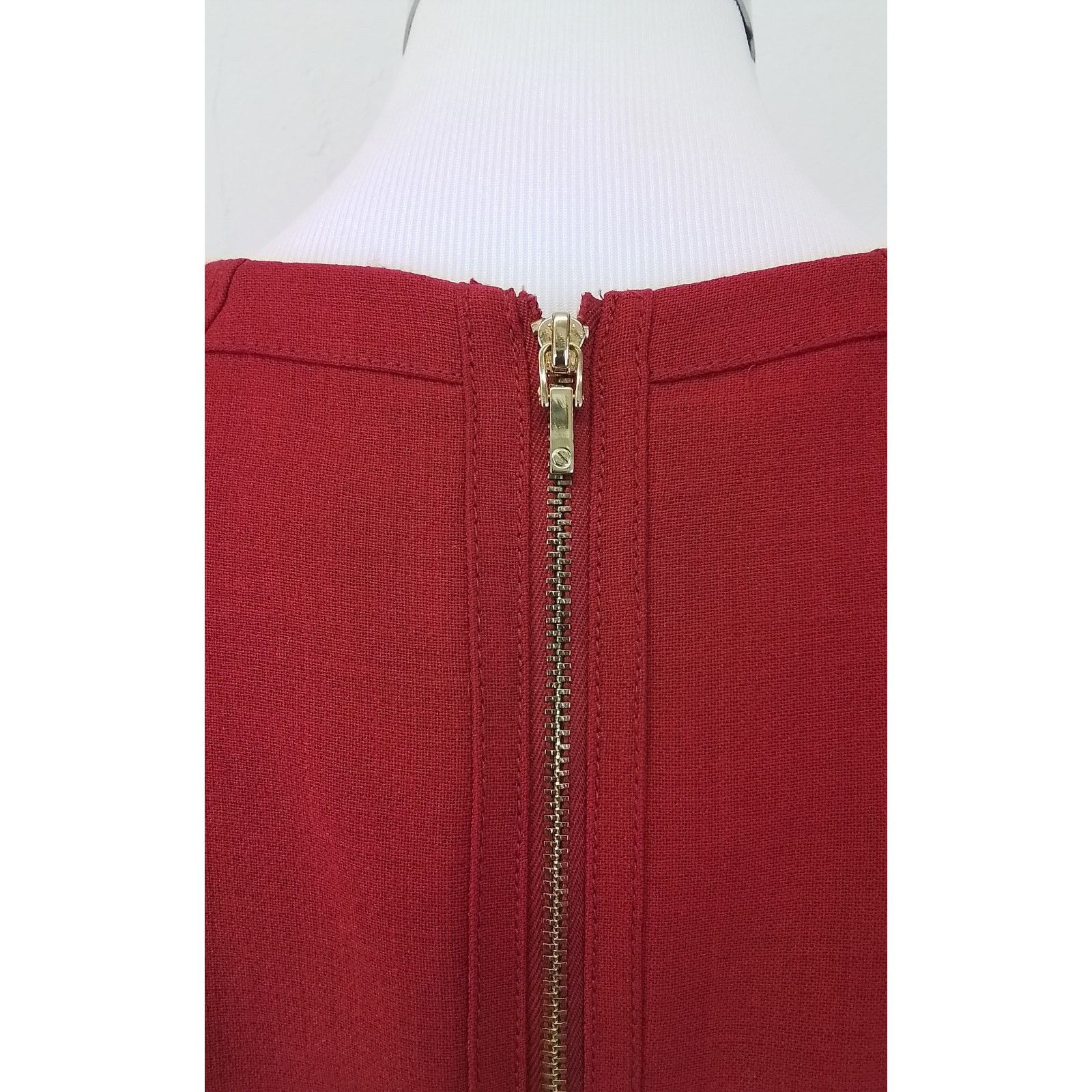 Tory Burch Tory Burch Sleeveless Pencil Dress Women's 8 Red Wool Blend Size M / US 6-8 / IT 42-44 - 5 Thumbnail