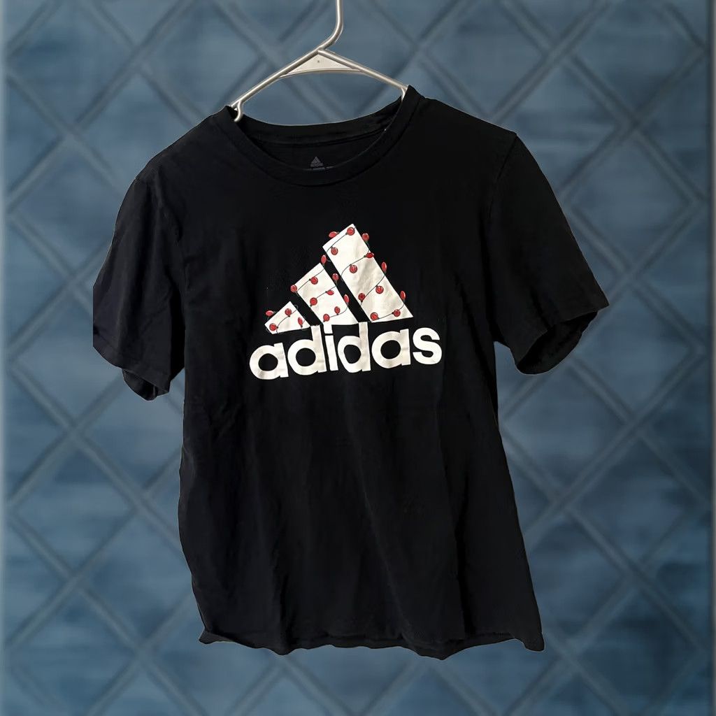 Adidas Adidas Black Mens Size M Round Neck Christmas Light Amplifier Tee T-Shirt Size US M / EU 48-50 / 2 - 1 Thumbnail