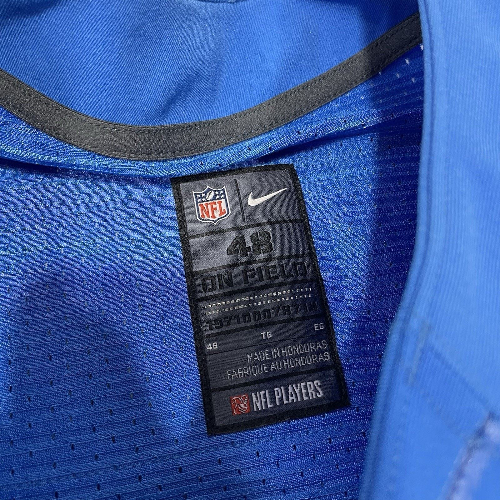 Nike Phillip Rivers #17 Team Issued Nike On-Field Jersey Blue 48 Size US L / EU 52-54 / 3 - 4 Thumbnail