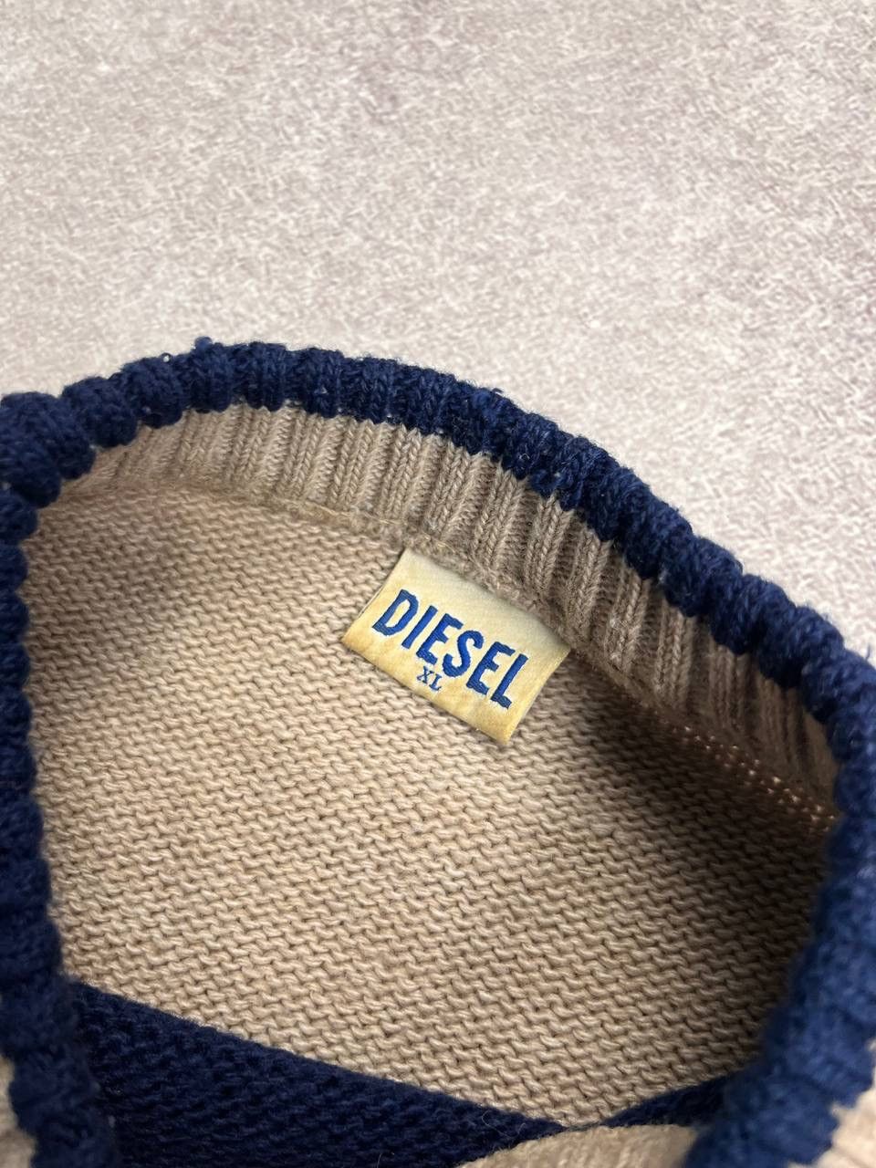 Diesel × Vintage VINTAGE DIESEL AVANTGARDE BIG KNIT SWEATER Y2K XL Size US L / EU 52-54 / 3 - 3 Thumbnail