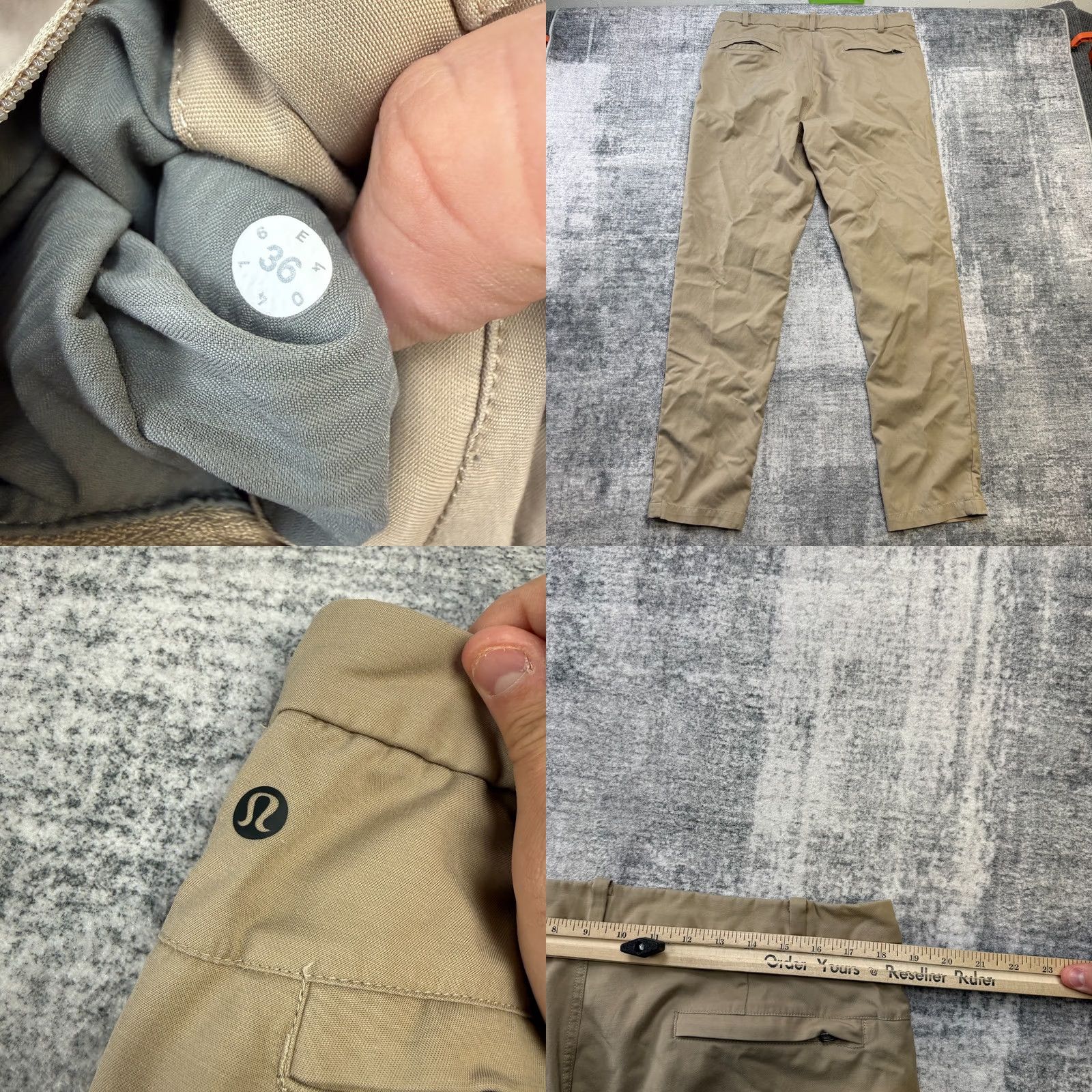 Lululemon Lululemon Commission Pants Mens 36x34 Khaki Stretch Performance Commute READ Size US 36 / EU 52 - 8 Thumbnail