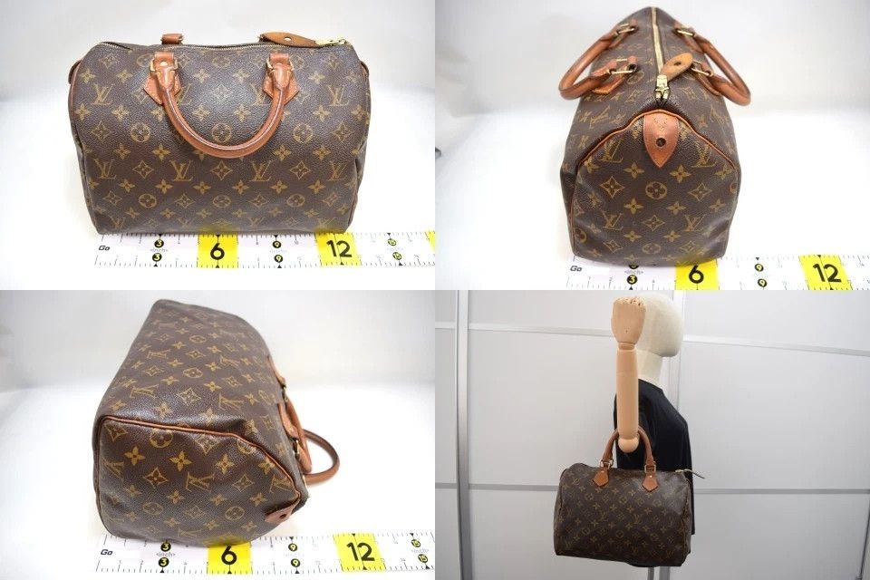 Louis Vuitton Auth Louis Vuitton Speedy 30 Hand Bag Monogram Canvas M41526 Size ONE SIZE - 5 Thumbnail