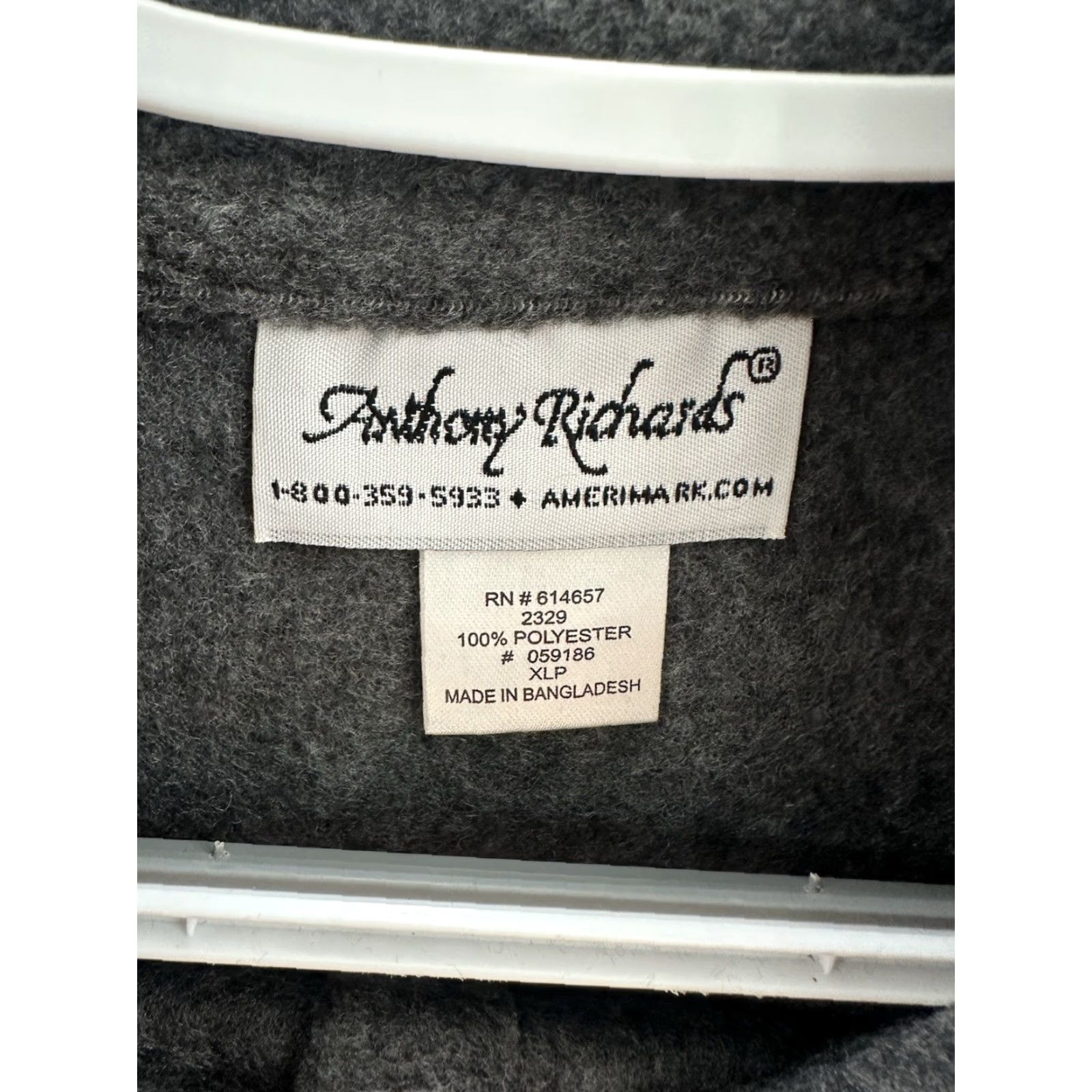 Vintage Anthony Richards Womens Pullover Size Petite XL Gray Long Sleeve Henley Fleece Shirt Womens Regular Polyester T-Shirt Size XL / US 12-14 / IT 48-50 - 4 Thumbnail