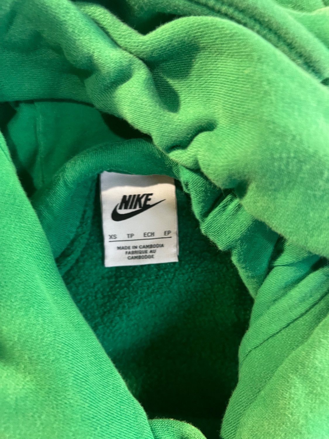 Nike Nike Green Hoodie Small Swoosh Logo Size US XS / EU 42 / 0 - 2 Thumbnail
