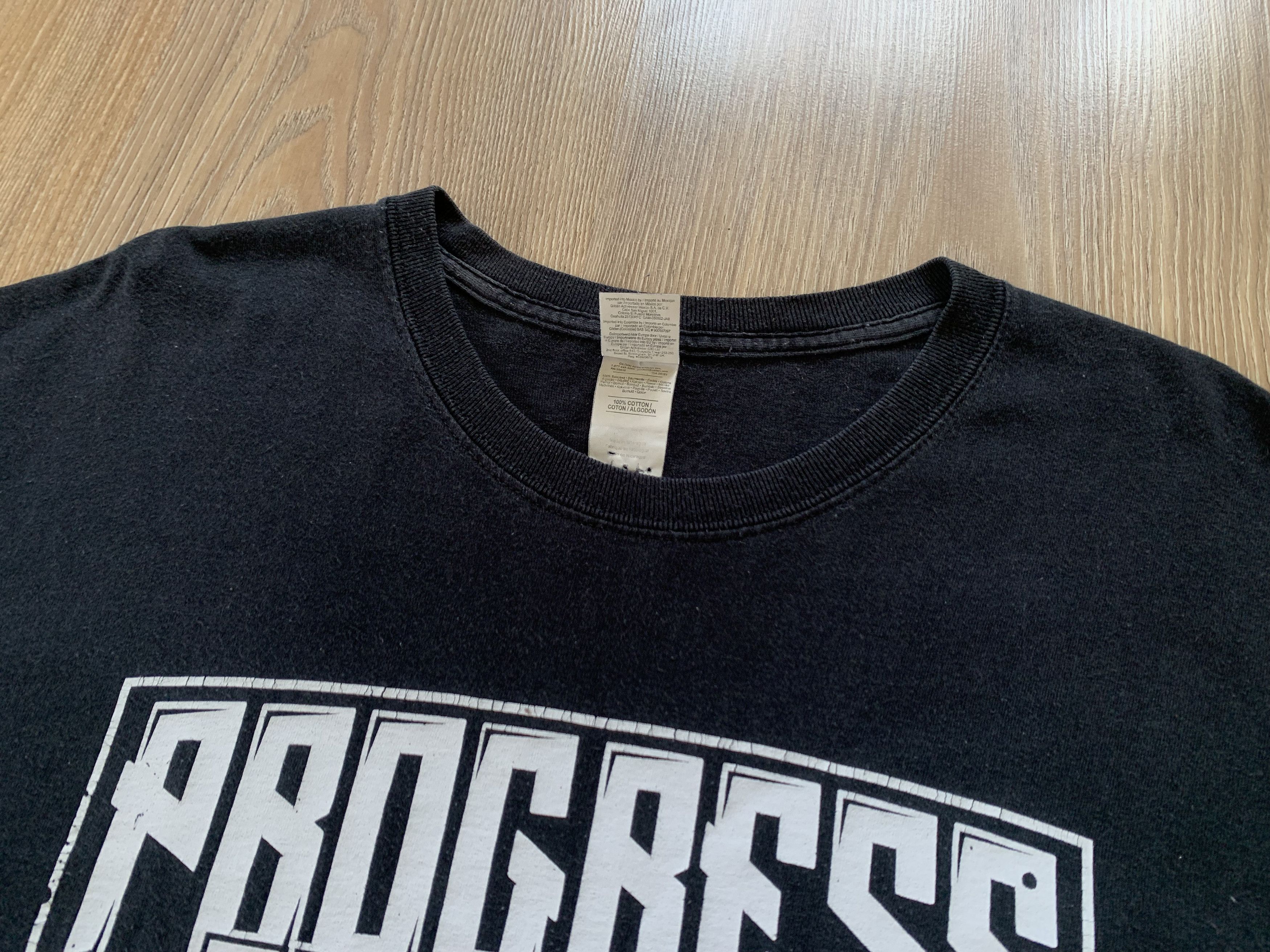 WWE Gildan Progress Wrestling Worldwide Printed T-Shirt Size US L / EU 52-54 / 3 - 4 Thumbnail
