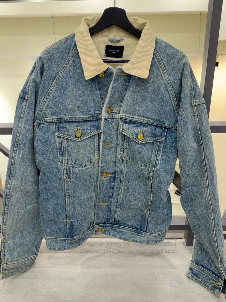 Fear of God Fear of God Lamb fleece denim jacket Size US M / EU 48-50 / 2 - 1 Thumbnail