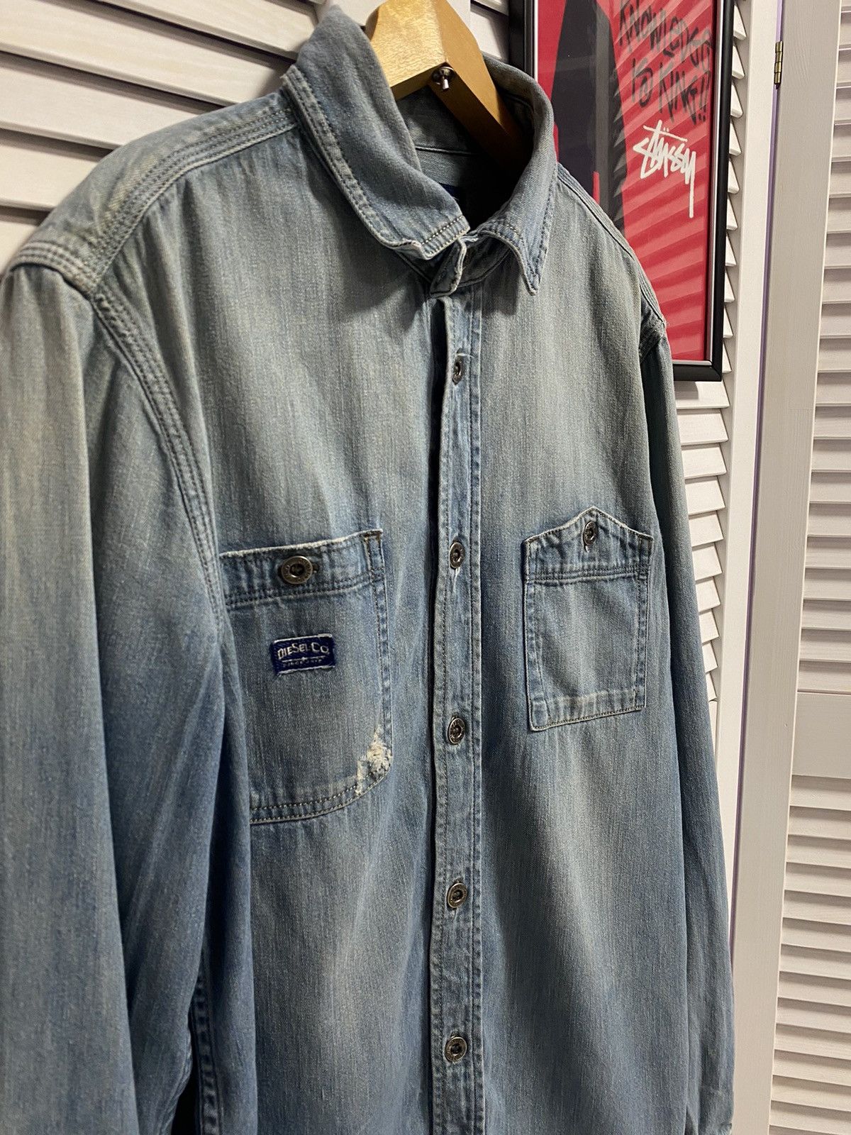 Diesel Vintage Shirt Tee Diesel Jeans Denim Logo Pocket Size US M / EU 48-50 / 2 - 4 Thumbnail