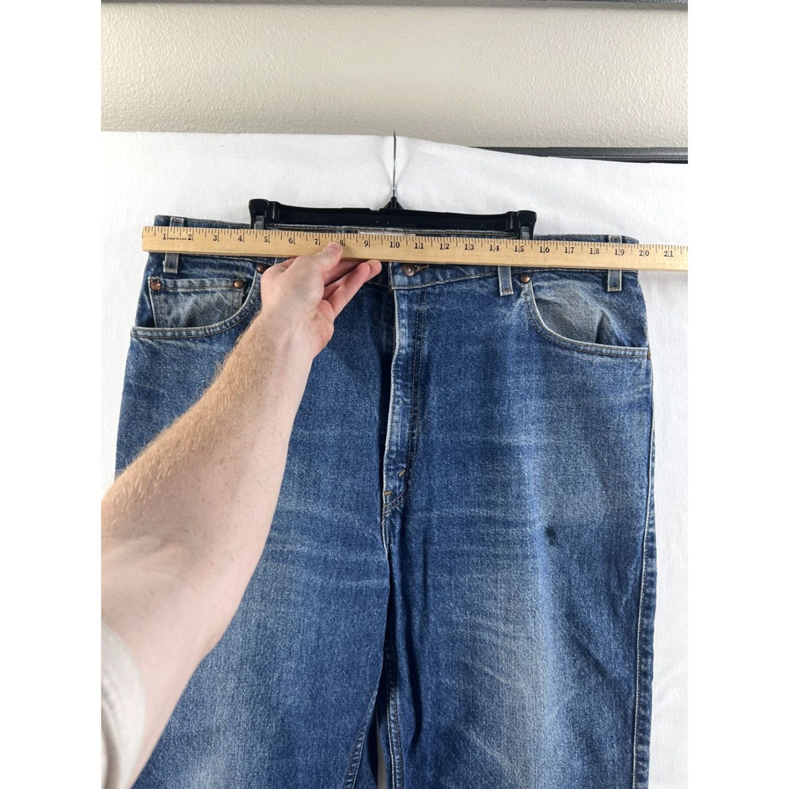 Levi's VINTAGE Levi's 540 Jeans Mens 42x32 Relaxed Fit Blue 5-Pocket High Rise Denim Cotton Blend Belt Loops USA Classic 90s Style Mens Size US 42 / EU 58 - 5 Thumbnail