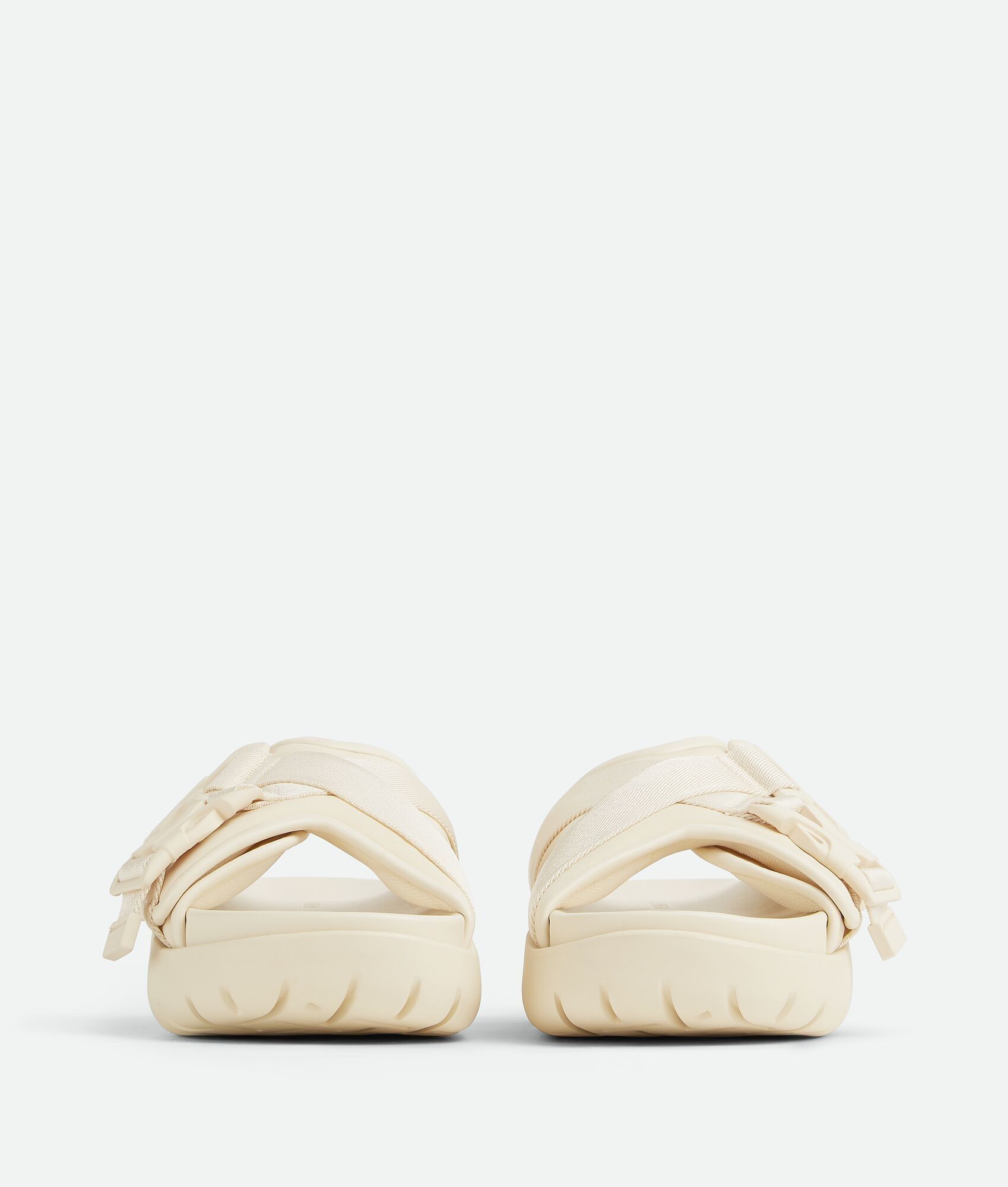 Bottega Veneta o1n1vont0525 Snap Slide Sandals in Sea Salt Size US 7 / IT 37 - 4 Thumbnail