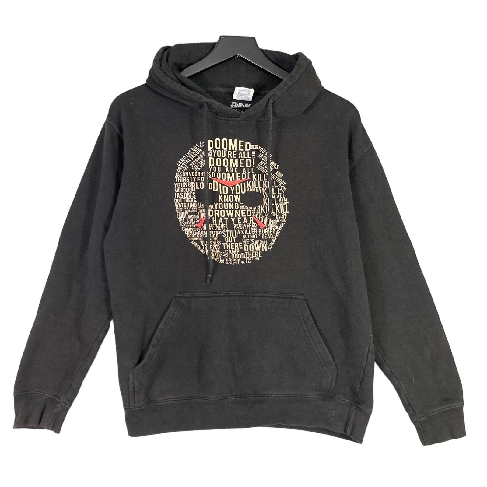Other Friday the 13th Hoodie Women's M Black Horror Movie Graphic Size M / US 6-8 / IT 42-44 - 1 Thumbnail