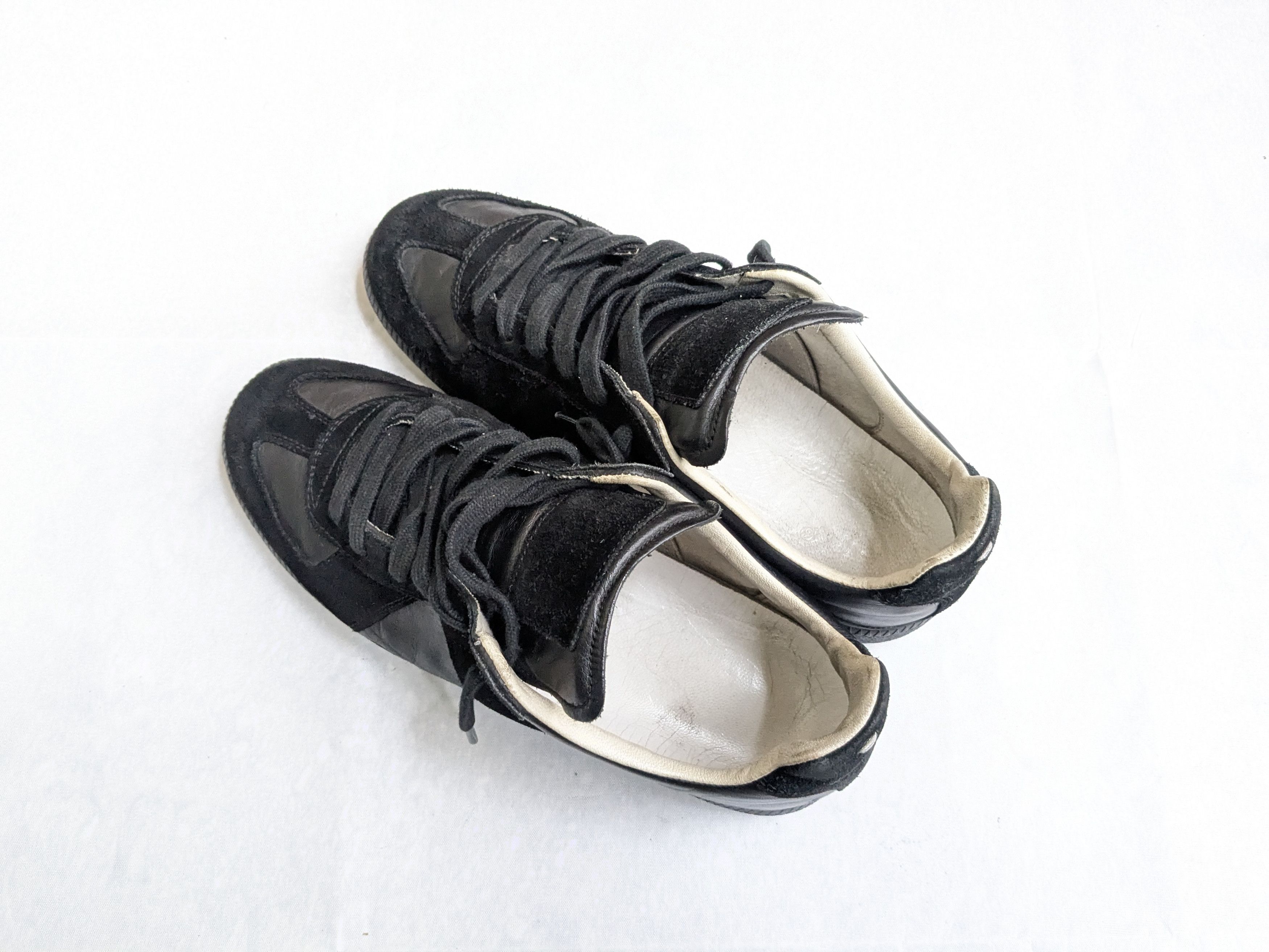 Maison Margiela Maison Margiela Replica Black Leather Sneakers 8 41 Size US 8 / EU 41 - 12 Thumbnail