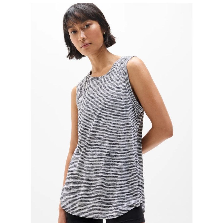 Athleta Athleta Lightweight Linen-Like Breezy Tank in Navy Stripe, S Size S / US 4 / IT 40 - 2 Thumbnail