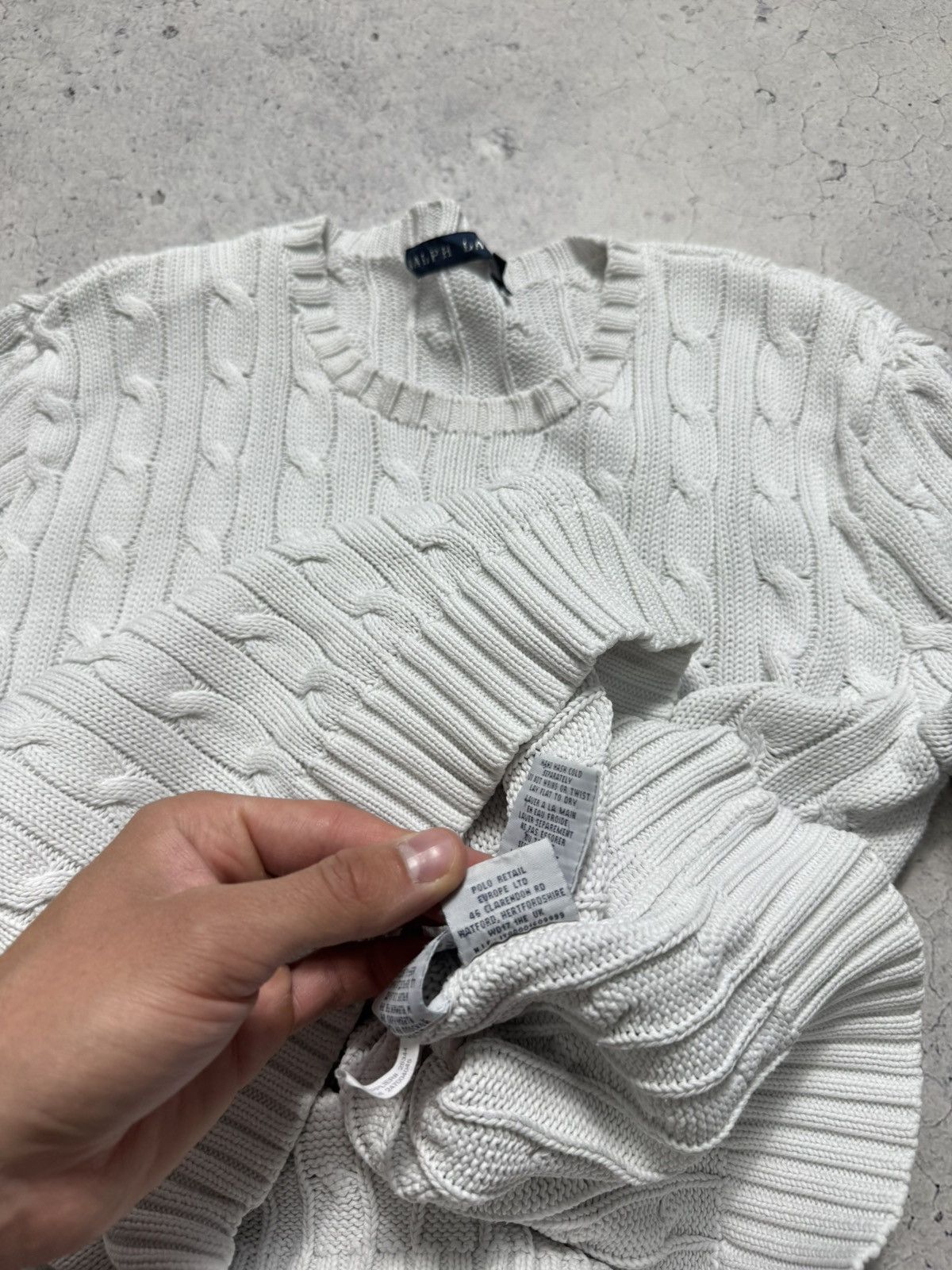 Polo Ralph Lauren Polo Ralph Lauren Women’s White Knitted Sweater Luxury Size L / US 10 / IT 46 - 8 Thumbnail