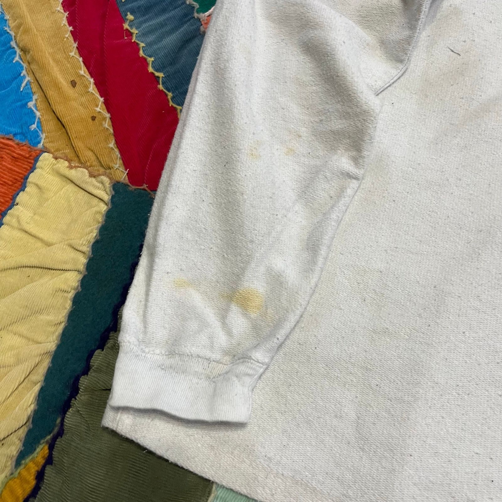 Other Vintage Spirit Flowers White Towelish Material White Hoodie Size US L / EU 52-54 / 3 - 5 Thumbnail