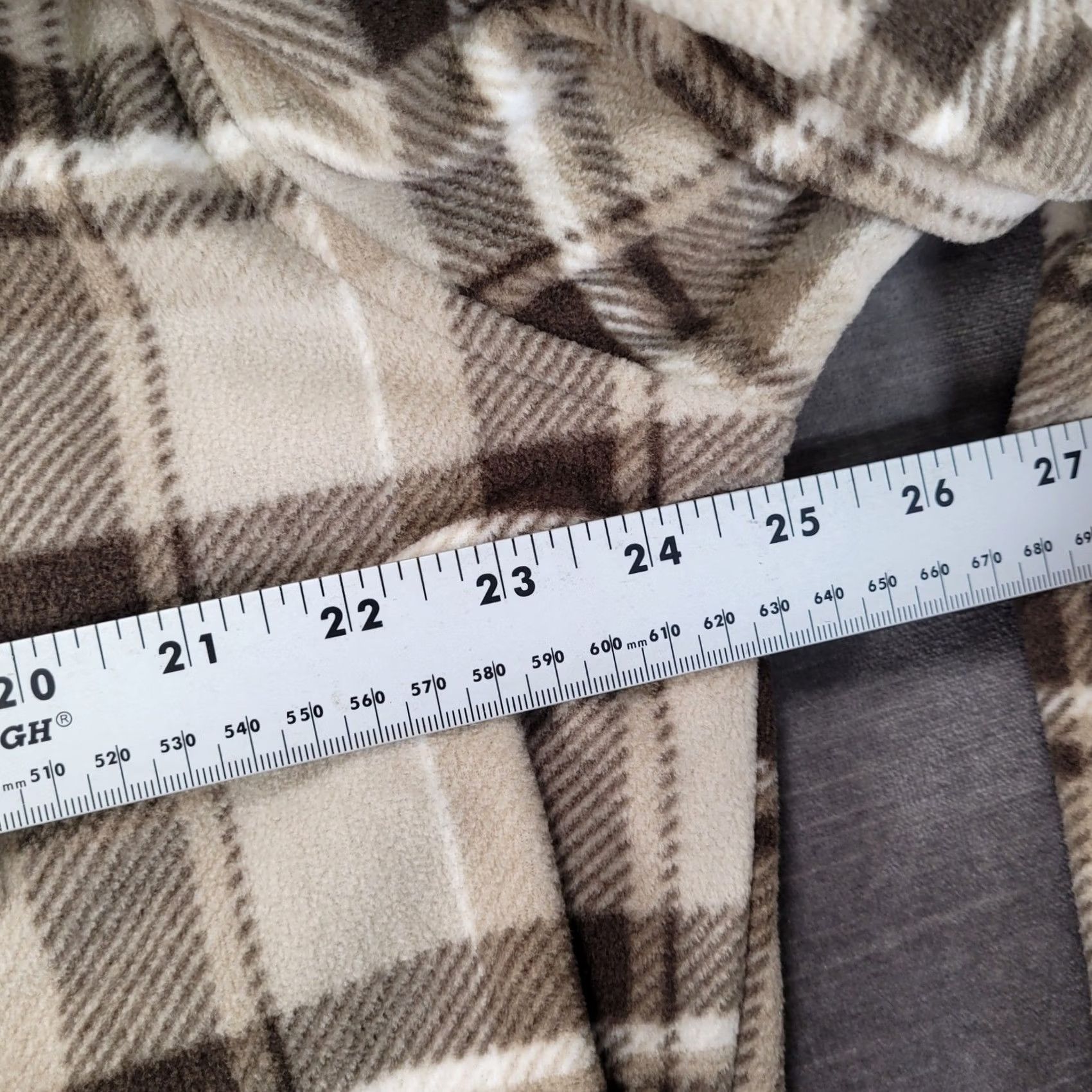 Eddie Bauer Eddie Bauer Mens Shirt L Bark Brown Plaid Fleece Long Sleeve NEW Size US L / EU 52-54 / 3 - 8 Thumbnail