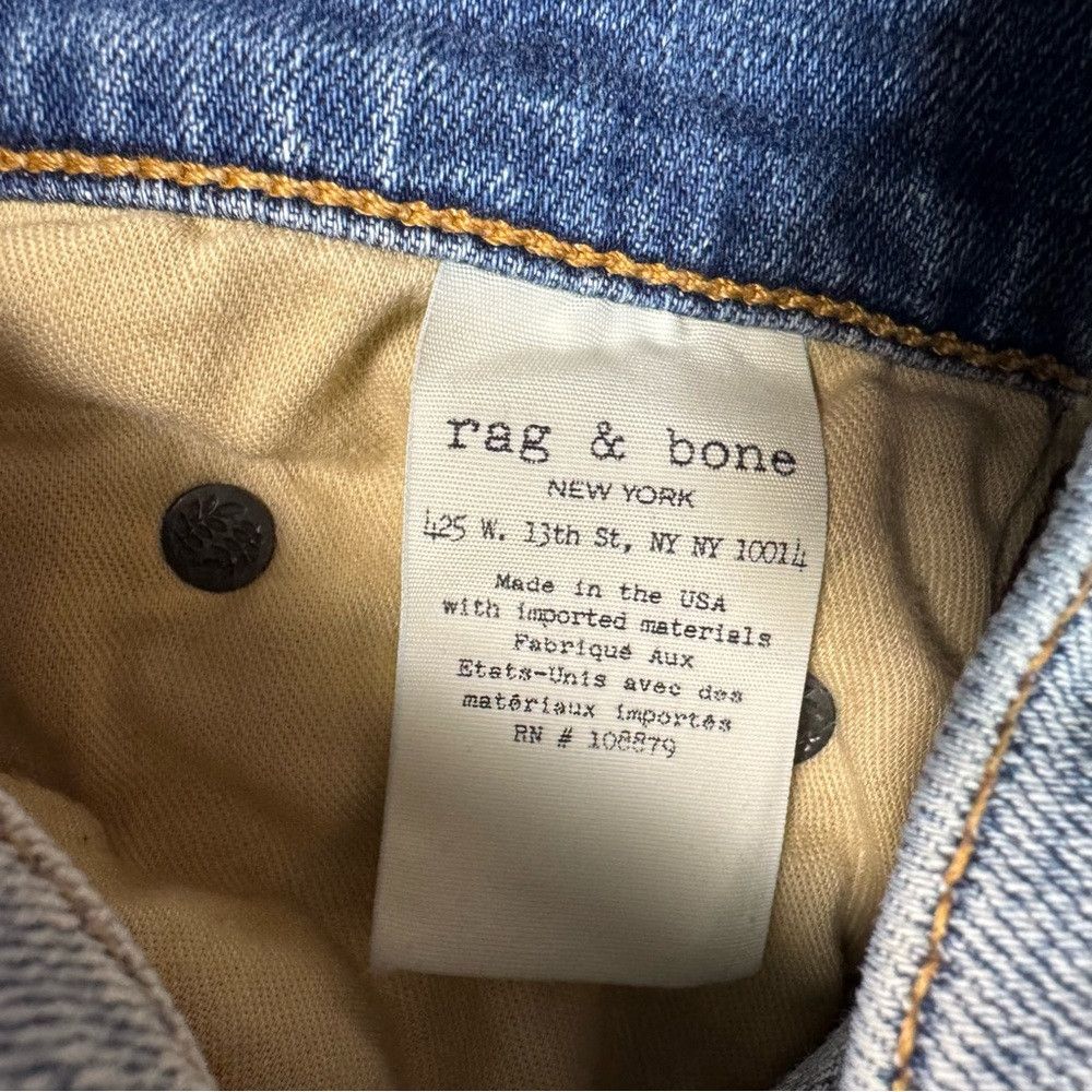 Rag & Bone Rag & Bone Dre Capri Skinny Cropped Raw Hem Distressed Jean Size 25" / US 0 / IT 36 - 7 Thumbnail